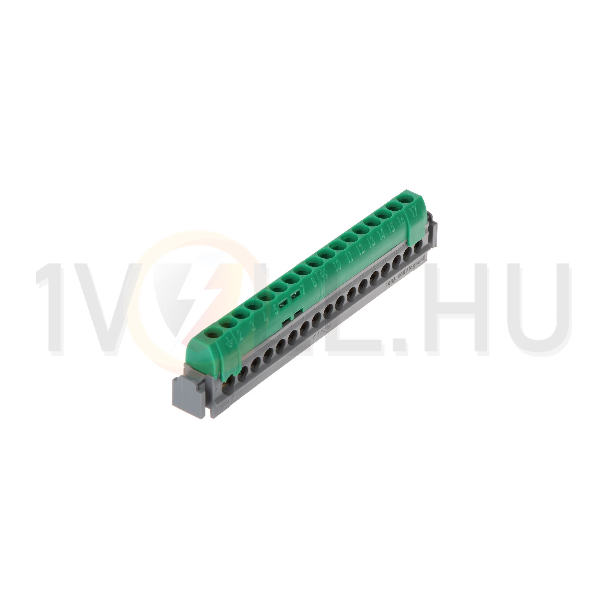 PE-sín 17P csavaros 16csatl./16mm2 1csatl./25mm2 kalapsínre Lexic LEGRAND - 004835