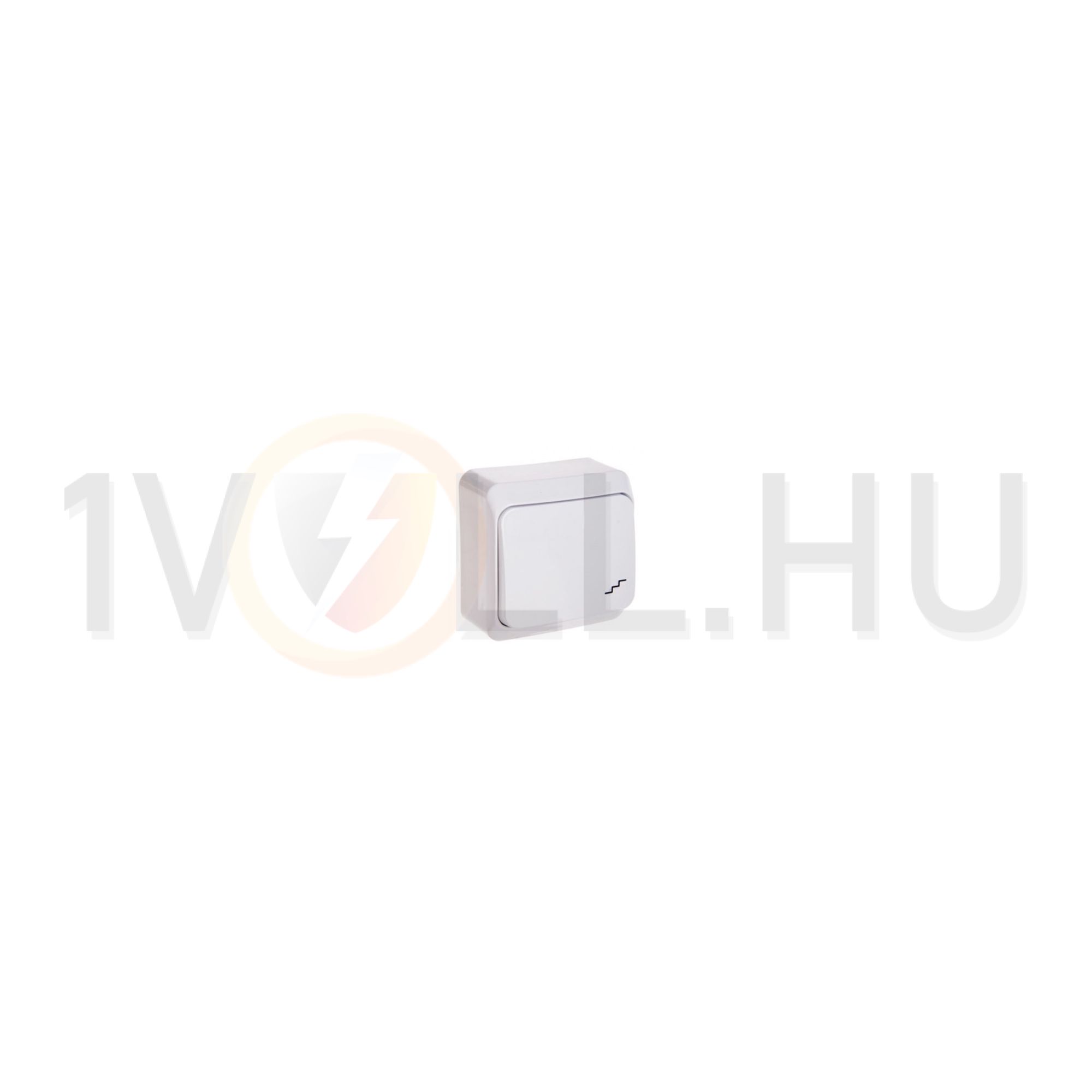 Prima 106 váltókapcsoló betét komplett házban fehér falonkívüli IP20 1- billentyű/gomb Schneider - WDE001060