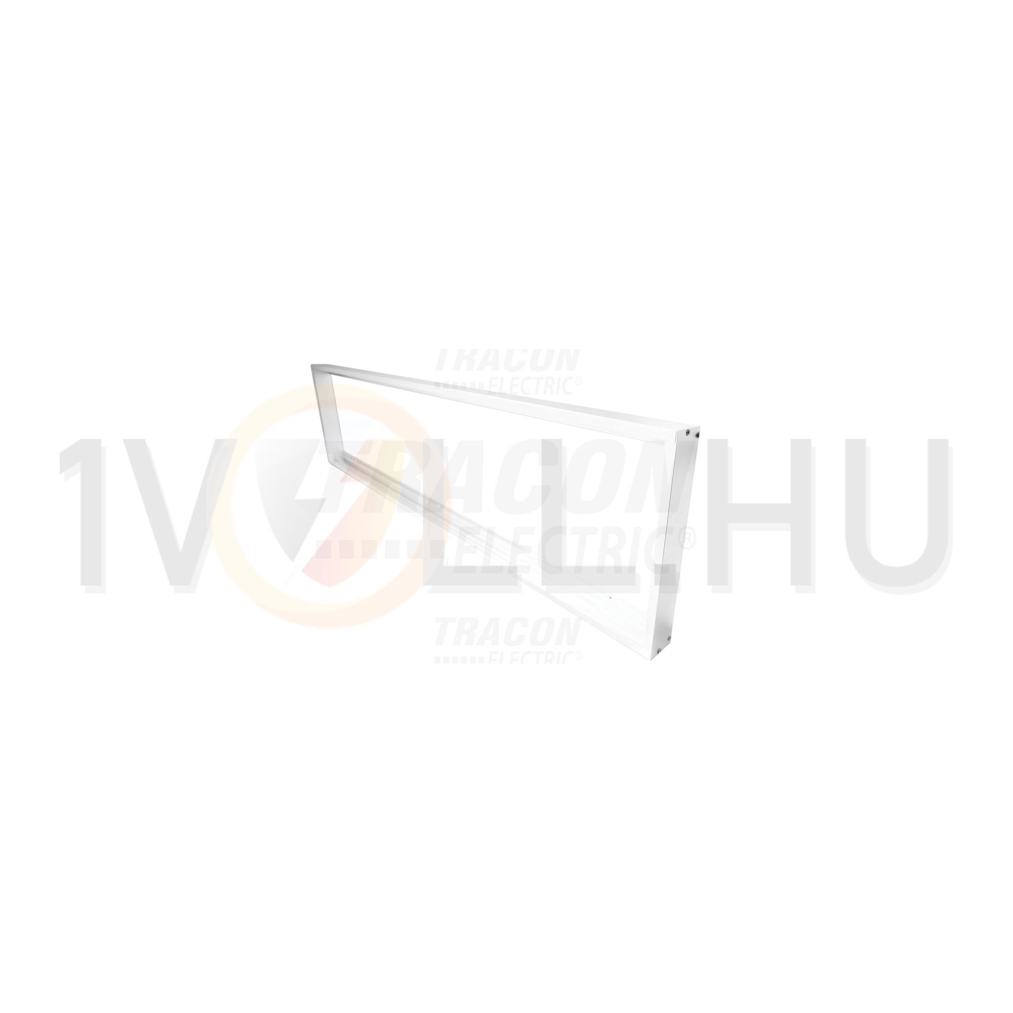 Ráépítőkeret 300x1200mm LED-panelhez fehér alumínium 50mm x TRACON - LP30120K