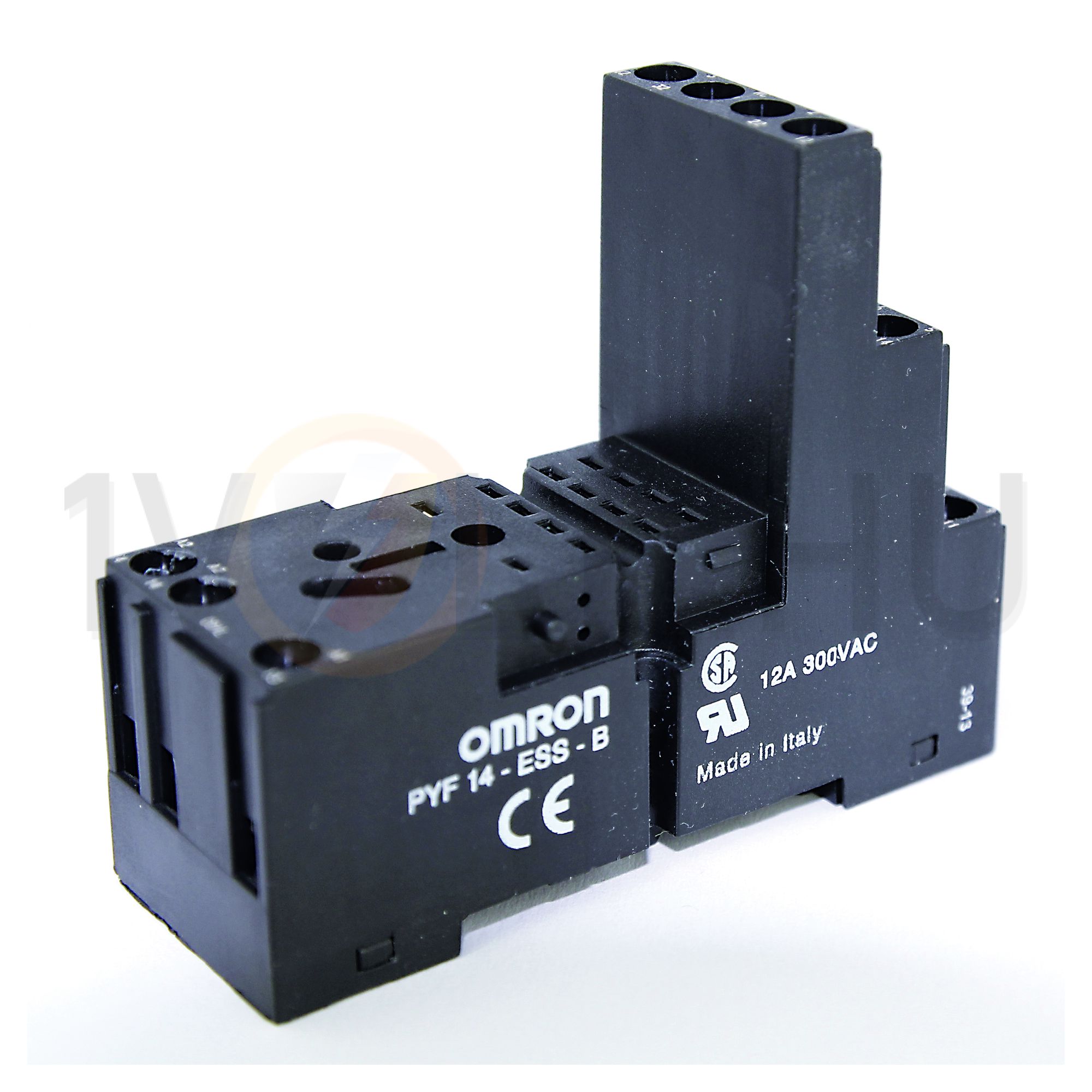 Reléfoglalat MY4/H3YN/G3F-hez csavaros DIN (kalap)sín 35mm 14-tűs PYF14-ESS-B OMRON - 371510