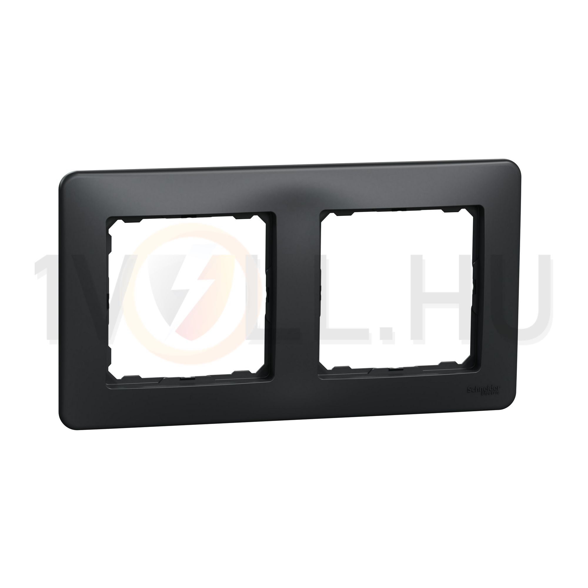 SednaDesign keret 2-es vízszintes és függőleges műanyag antracit Schneider - SDD314802