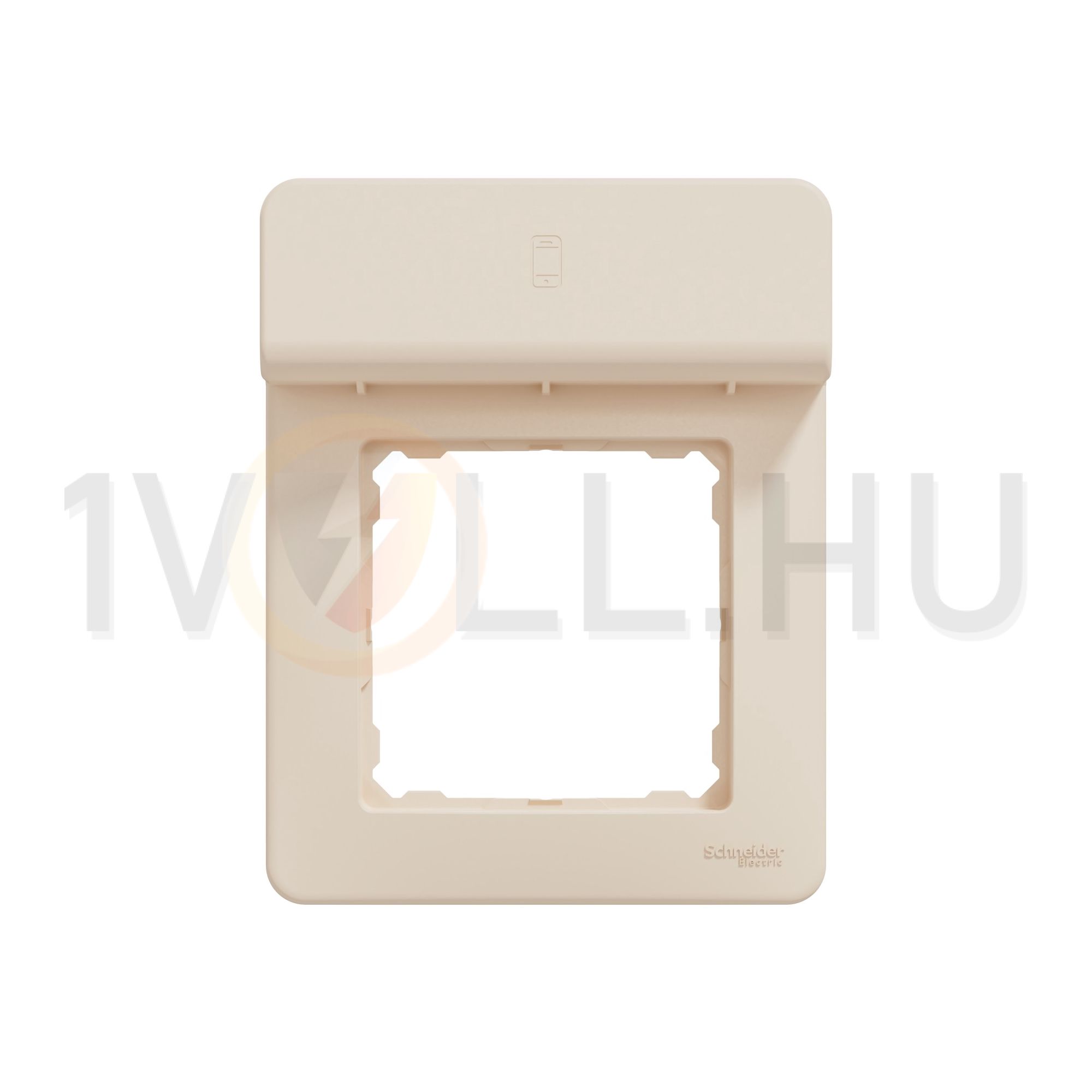 SednaDesign keret mobiltartóval 1-es vízszintes műanyag bézs kezeletlen PRODAX Schneider - SDD312809