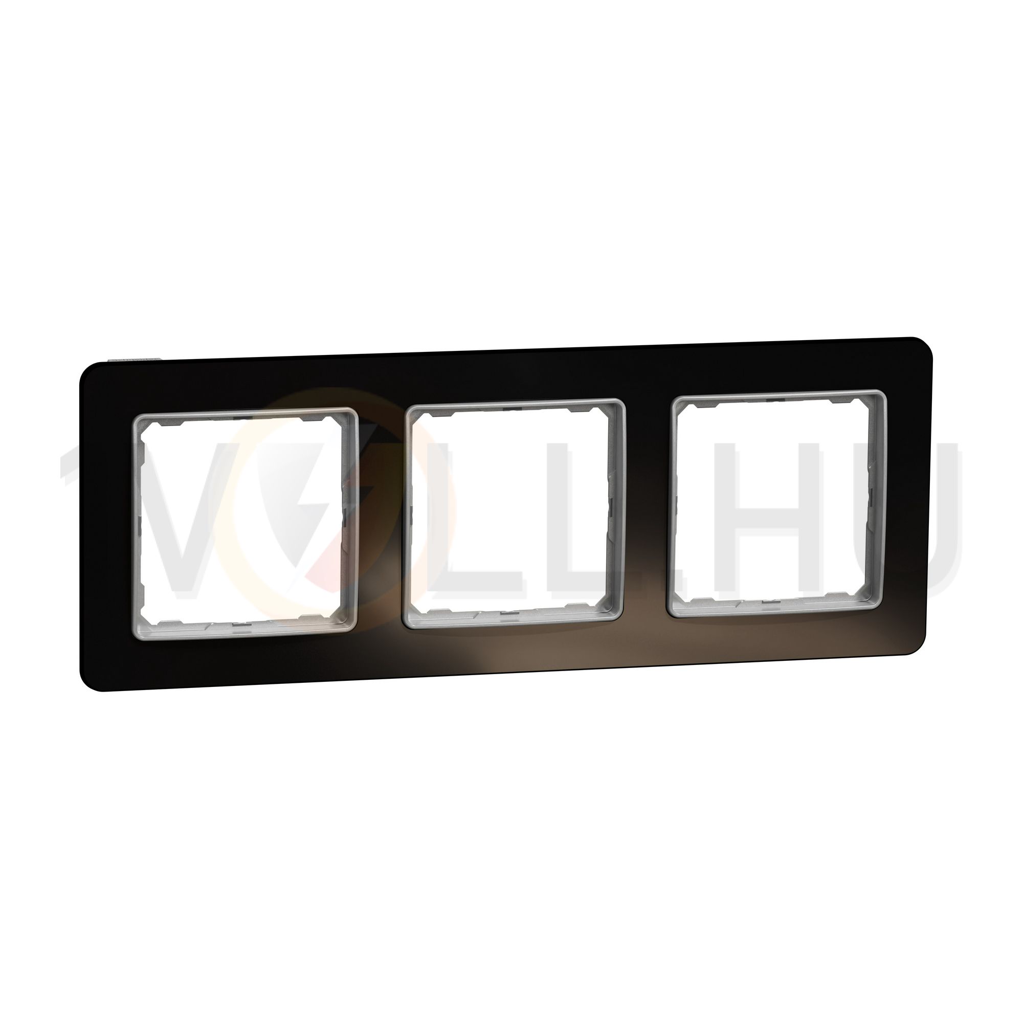 SednaElements keret kristályfekete 3-es vízszintes és függőleges műanyag Schneider - SDD361803