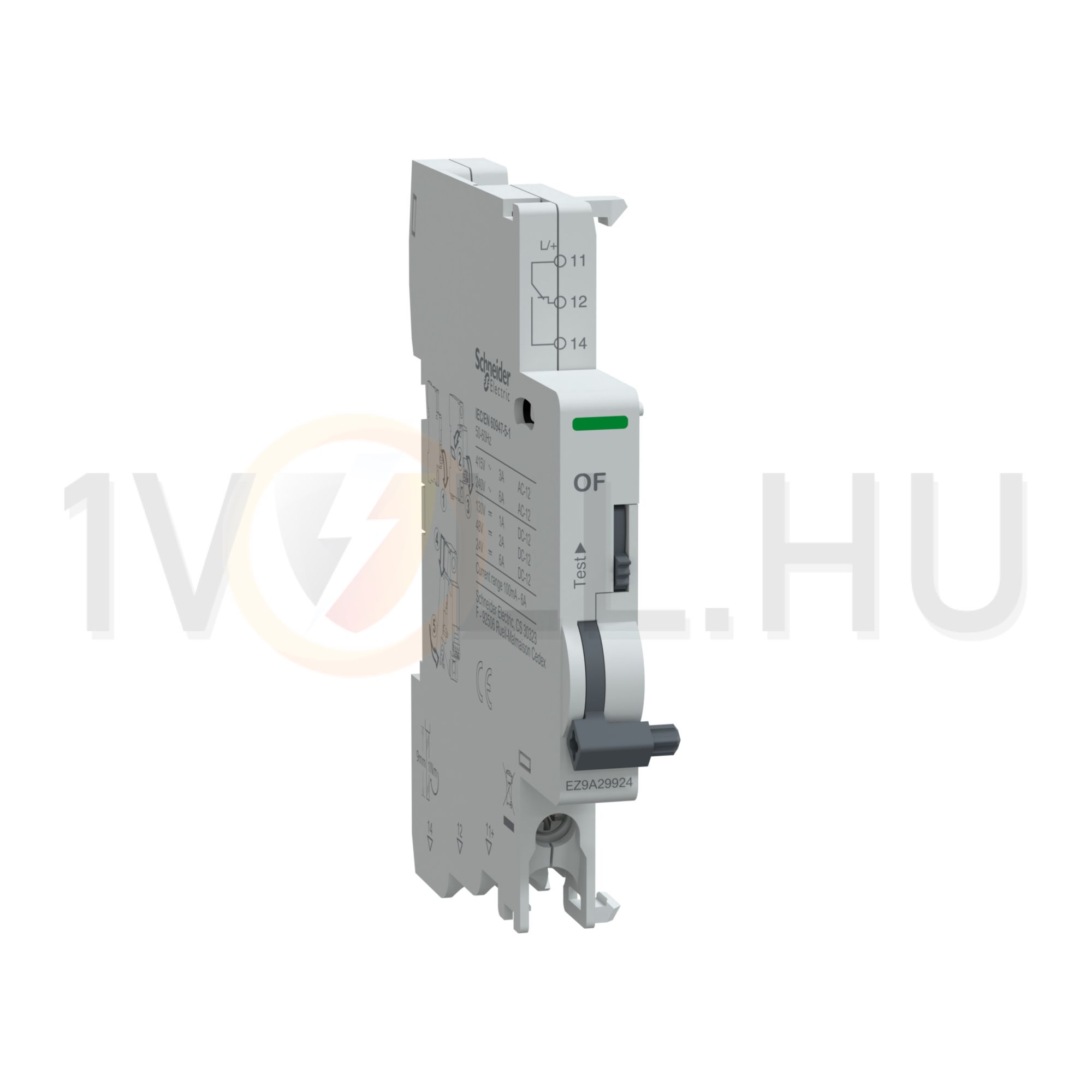 Segédérintkező 1v 0.1A 240V AC/DC 0.5M kismegszakítóhoz Easy9 Pro Schneider - EZ9A29924