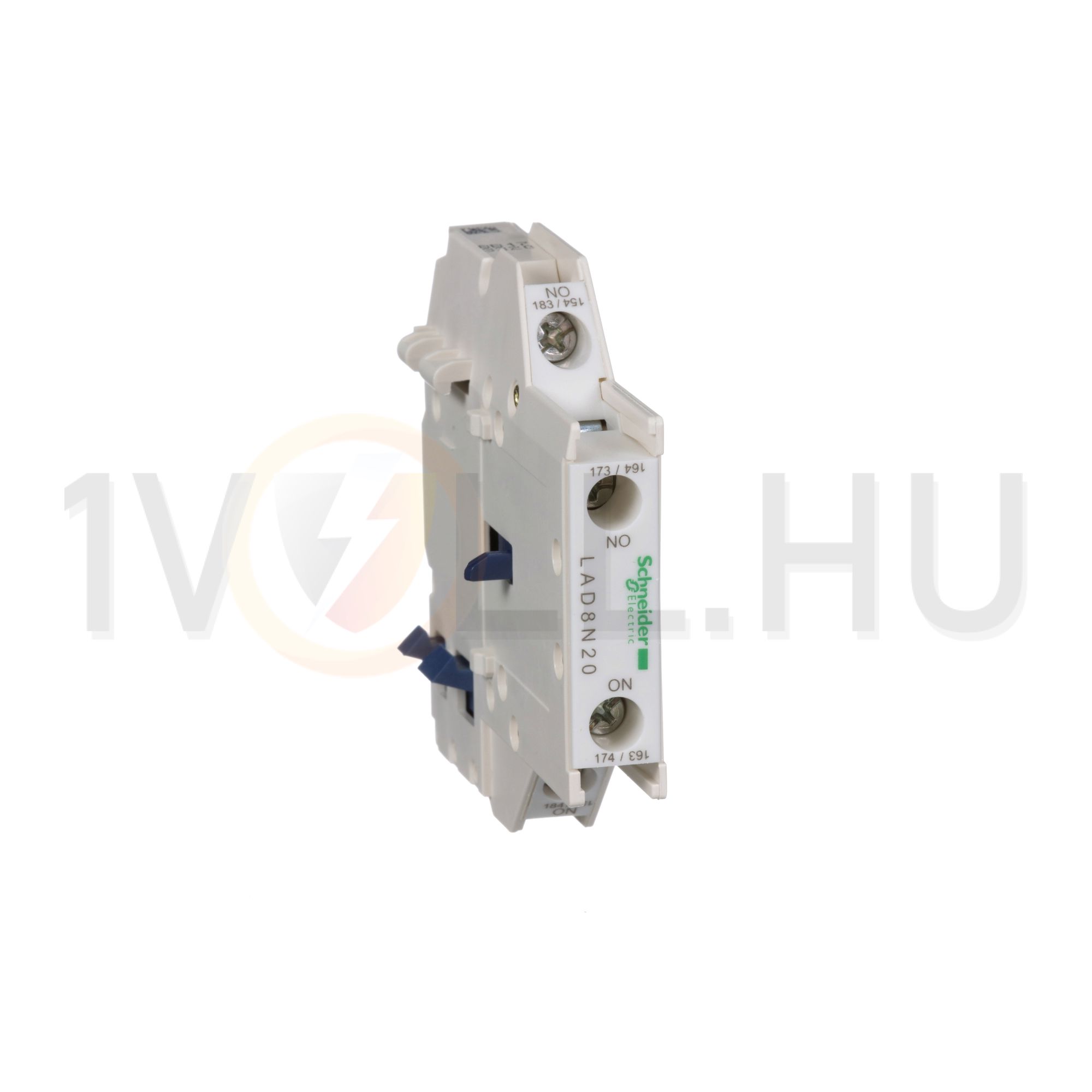 Segédérintkező blokk D-hez oldalra rádugható 2-z 10A/AC15/230V csavaros TeSys LAD-8 Schneider - LAD8N20