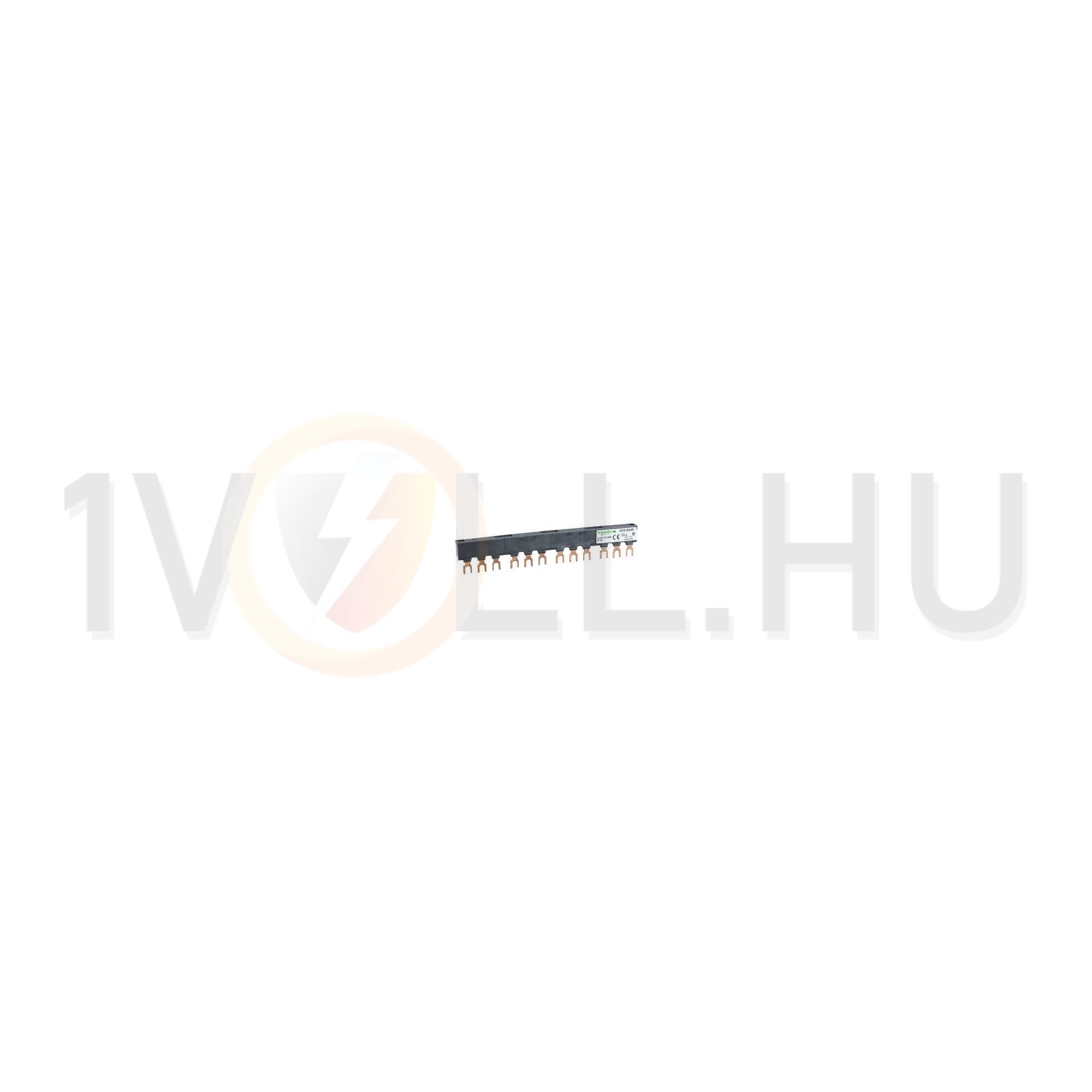 Sínblokk GV2/U/D/K-hoz villás 3F 3P 63A 180mmx szigetelt 45mm-osztás TeSys GV2-G Schneider - GV2G445