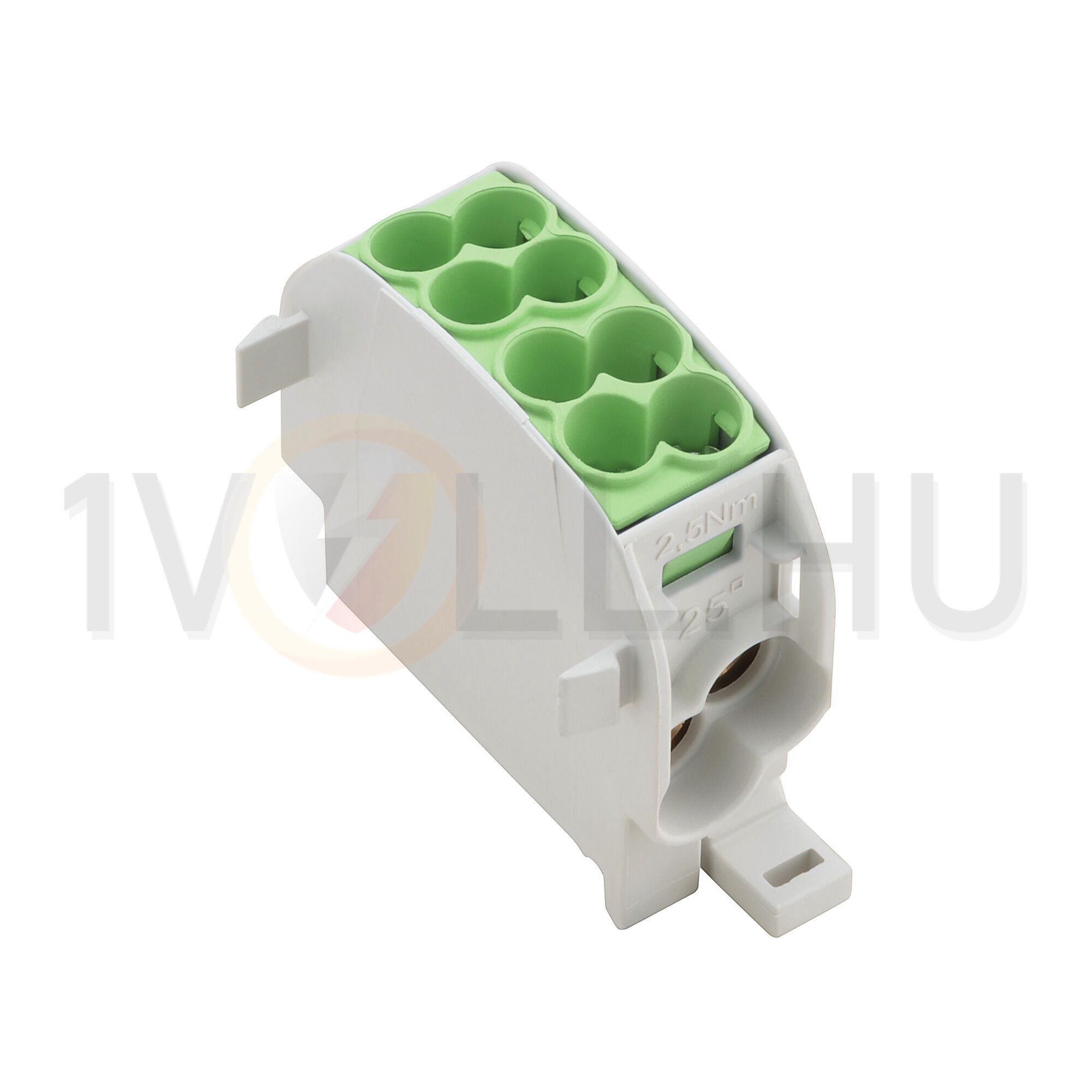 Sorkapocs elosztóblokk 2x25/2x16mm2 1-szint 152A zöld csavaros WPD 101 2X25/2X16 GN Weidmüller - 1560650000