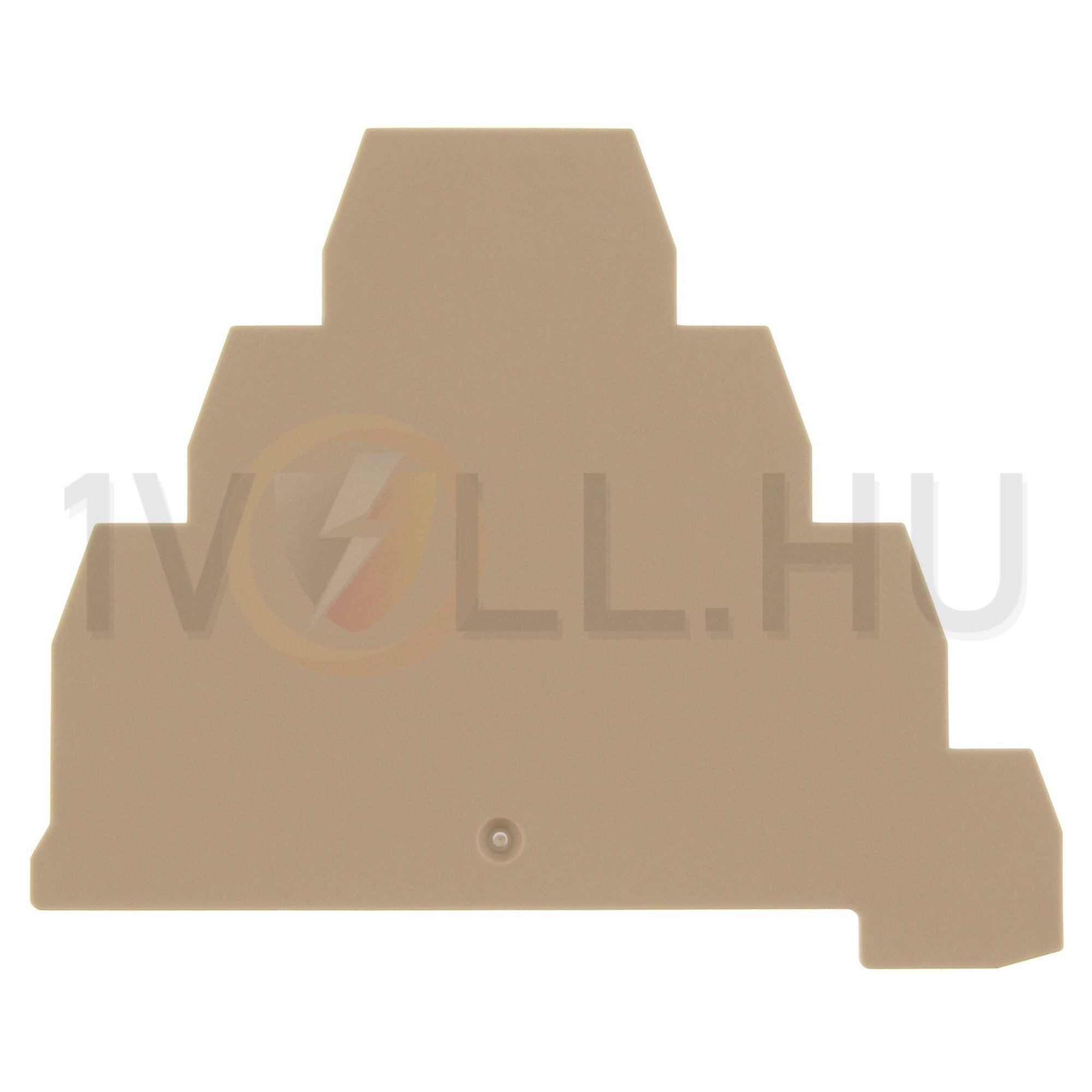 Sorkapocs véglap VMAK2,5 sorkapocshoz bézs 1.5mm-va AP VMAK 2,5 BG CONTA-CLIP - 2862.2