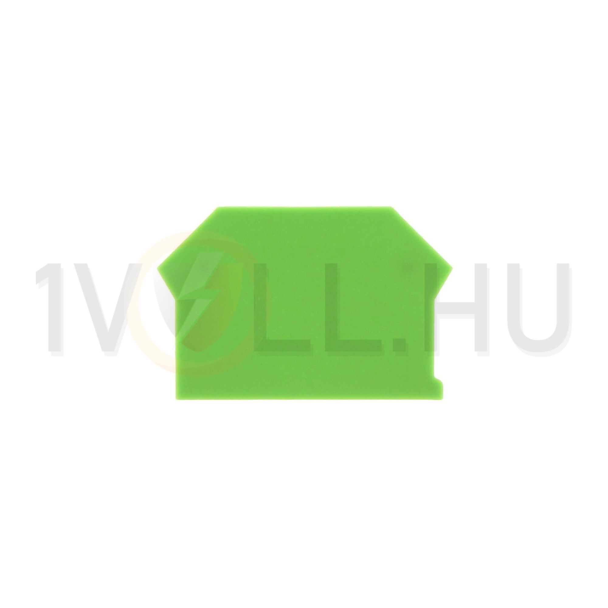 Sorkapocs véglap SRK2,5/2A-SRK10/2A,RK2,5-4,RK6-10,TSK,FF,SF zöld AP 2,5-10 GN CONTA-CLIP - 2001.1