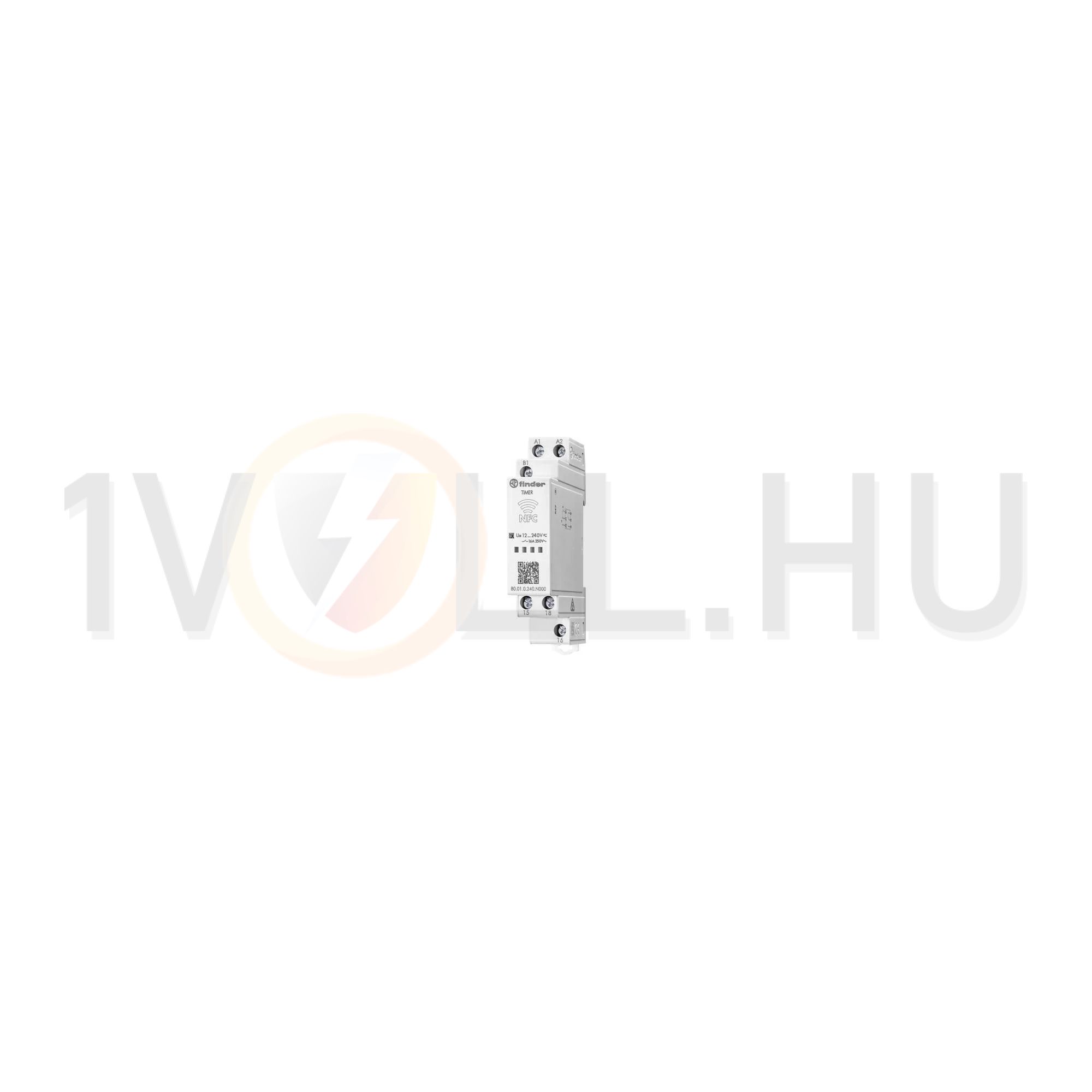 Sorolható időrelé multifunkciós NFC-adatátvitel 1-v 16A 12-240V AC/DC 1M 80.01.0.240.N000 FINDER - 80010240N000