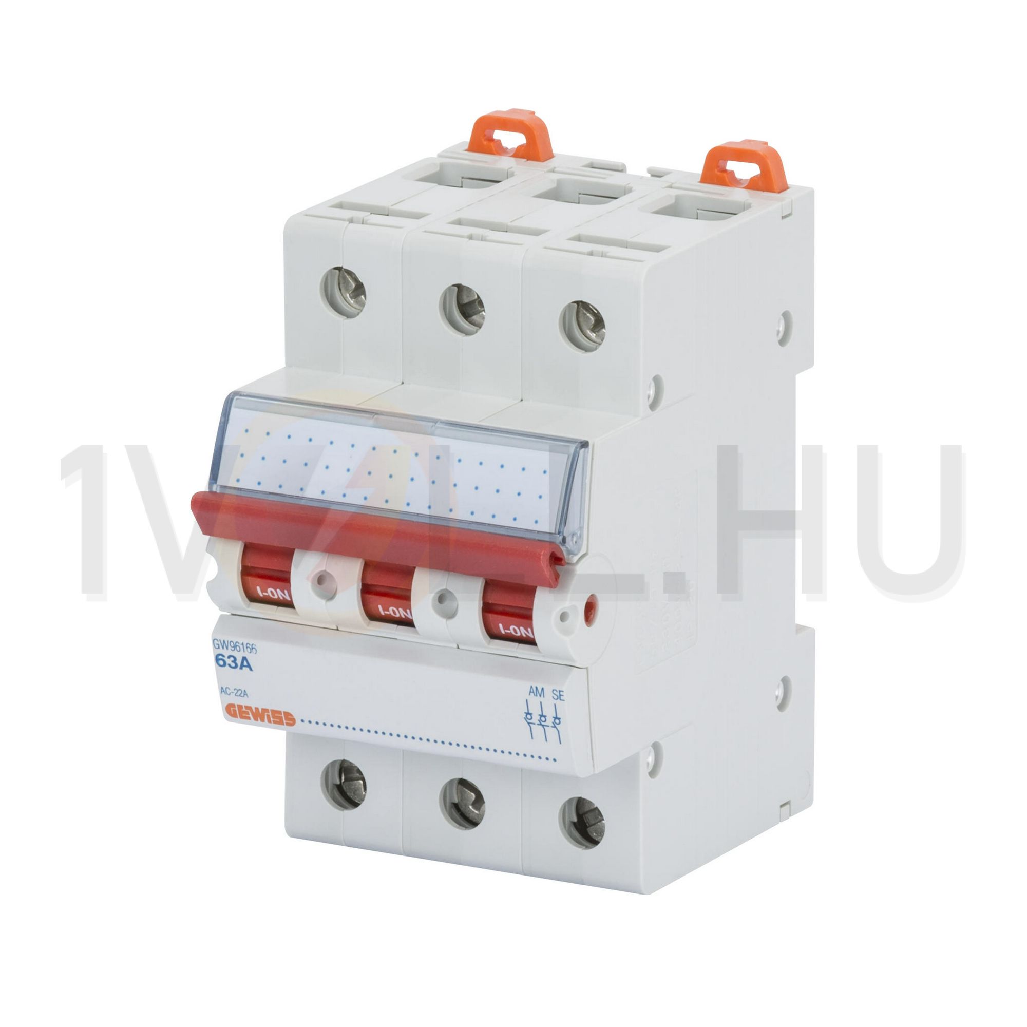 Sorolható szakaszoló Be-Ki kapcsoló 3P 40A 415V AC 3M 90AM GEWISS - GW96125