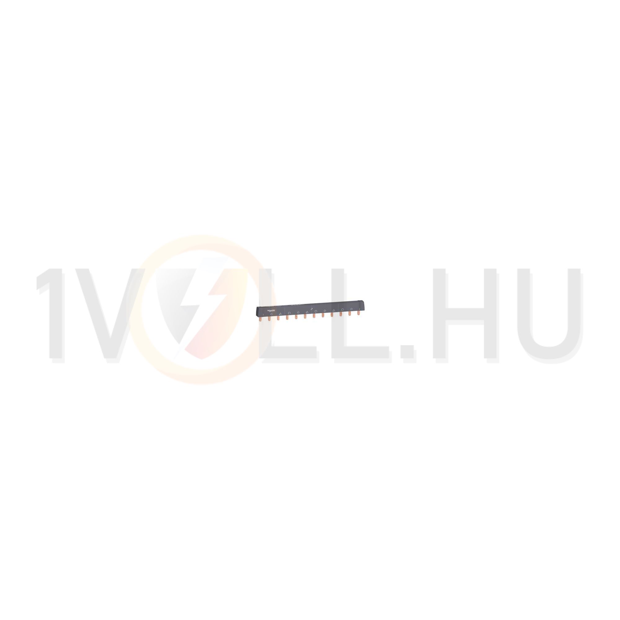 Sorolósín darabolható csapos 3F 3P 100A 16mm2 220mmx szigetelt 18mm-osztás Acti9 Schneider - A9XPH312