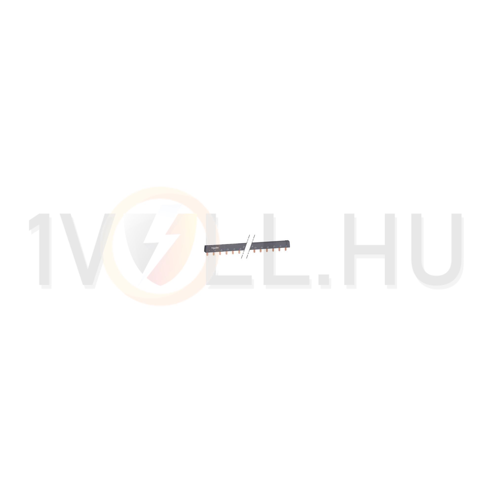 Sorolósín darabolható csapos 3F 3P 100A 16mm2 430mmx szigetelt 18mm-osztás Acti9 Schneider - A9XPH324