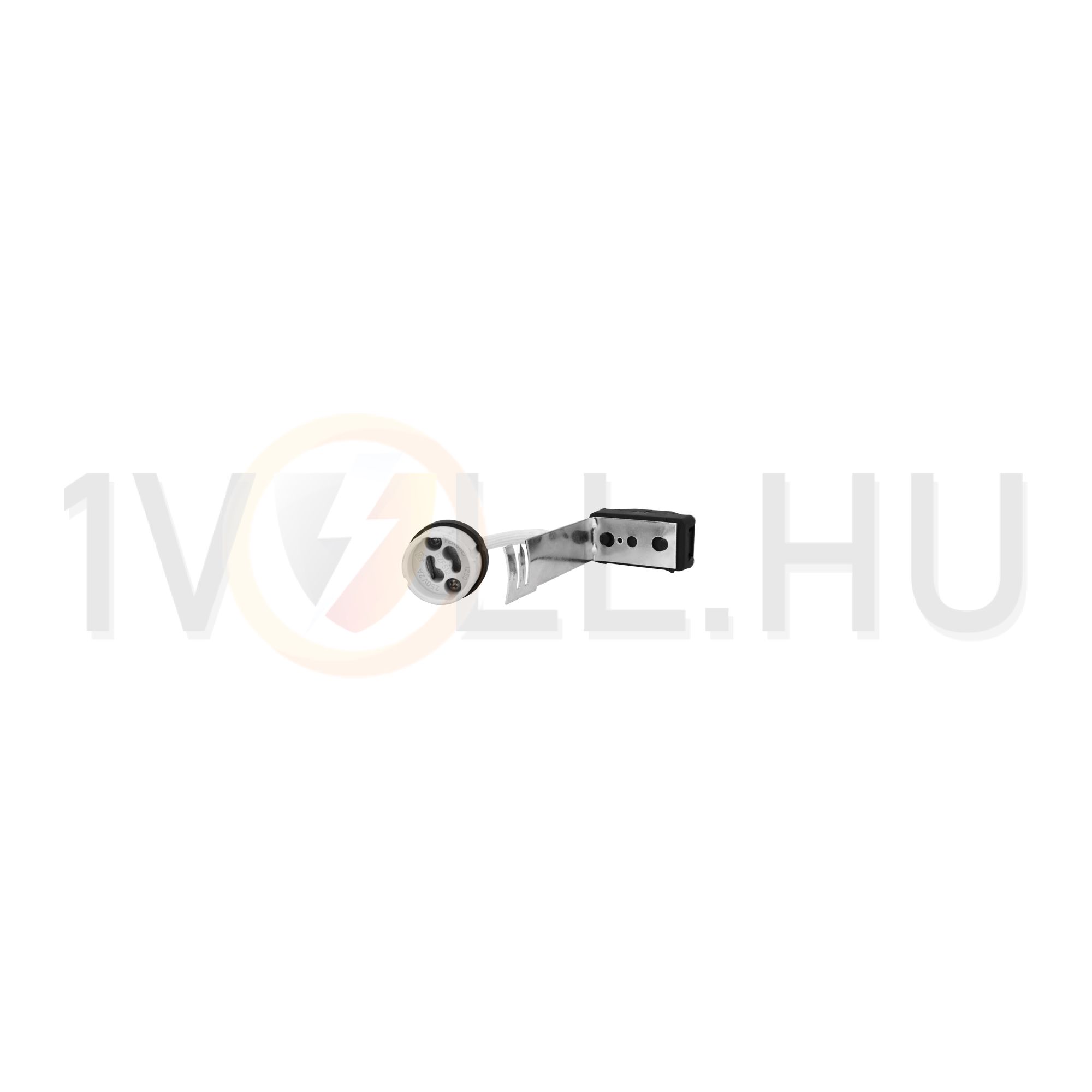 Spotlámpa foglalat BR-GZ10 250VAC+konzol +sorkapocs GU10 csatlakozóelemmel műanyag szürke KANLUX - 72369