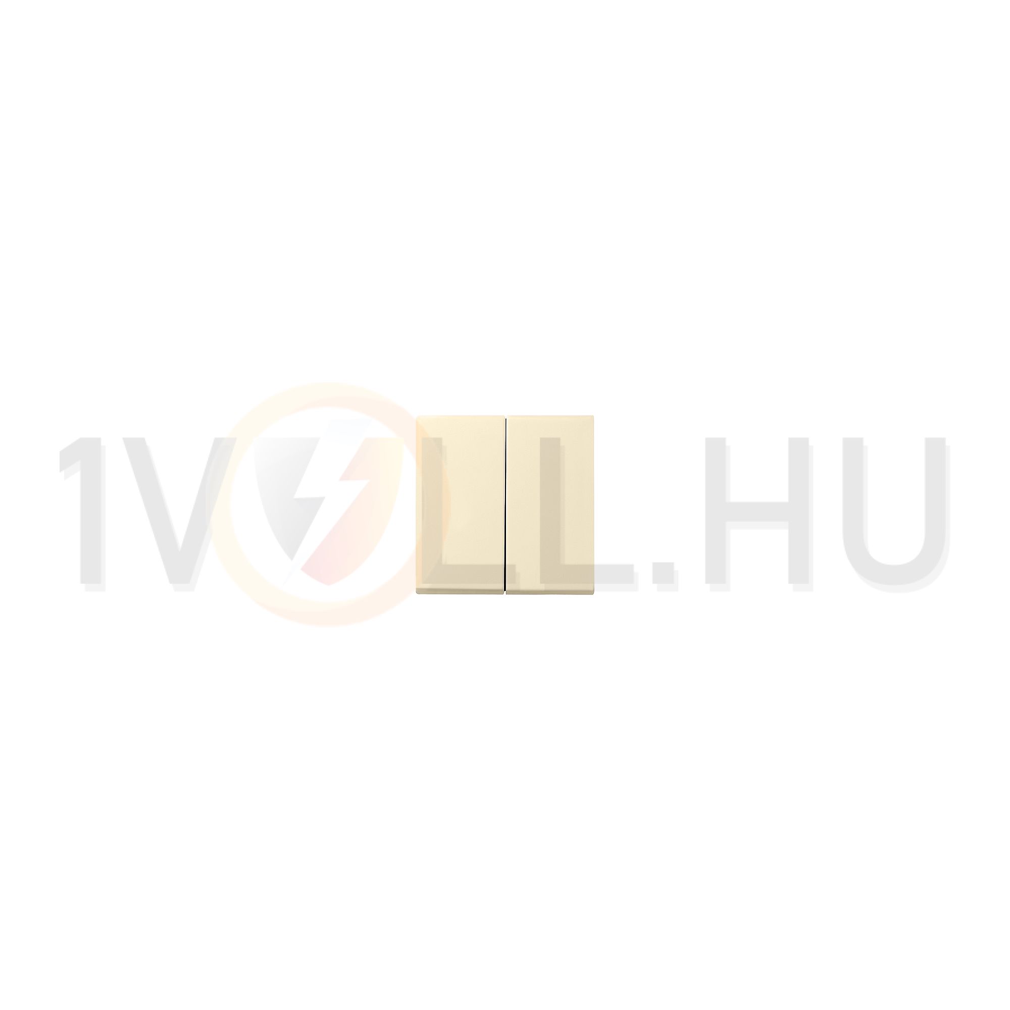 ST55 billentyű kettős kapcs/nyg.-hoz krém üres-jel IP20 műanyag fényes kapocs GIRA - 029501