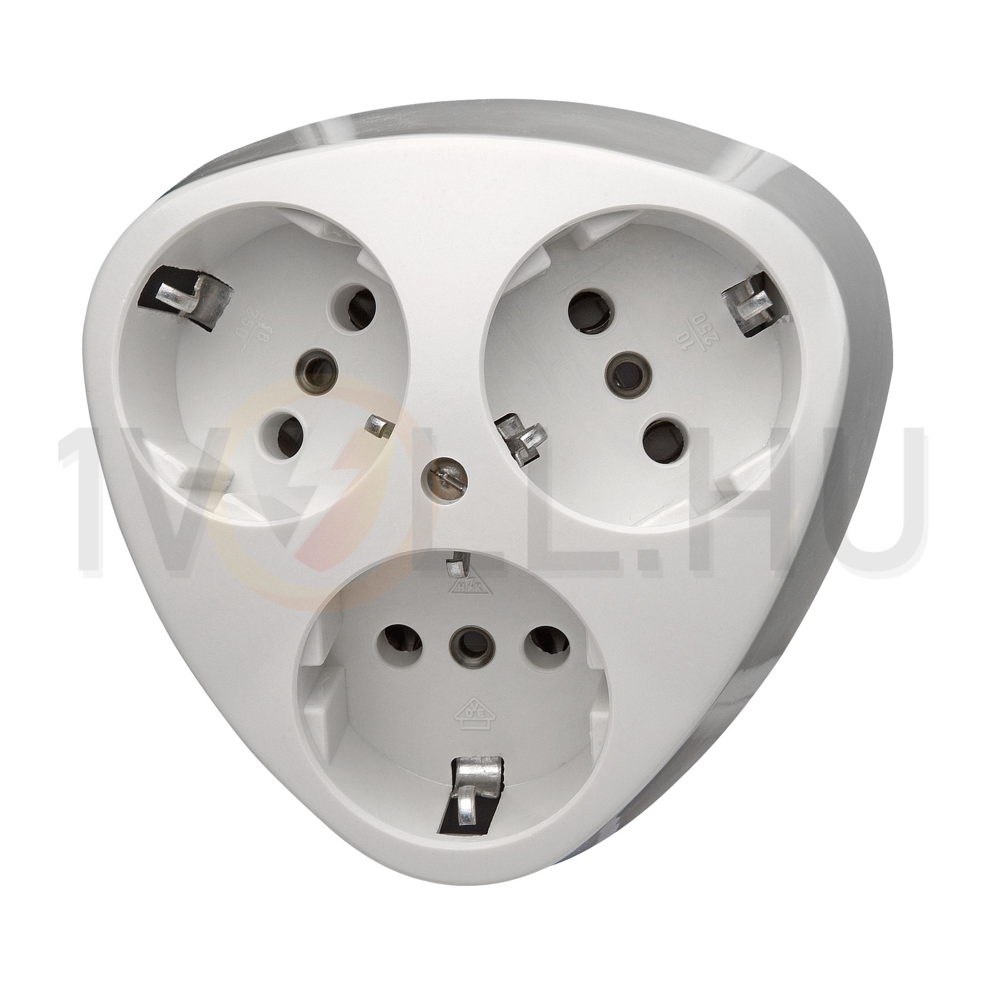 Standard 162/3 dugalj földelt fehér IP20 süllyesztett csavaros Kopp - 111402005