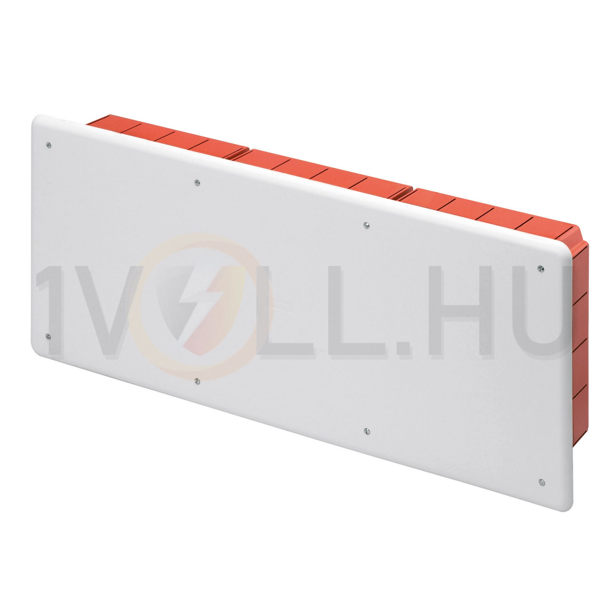 Süllyesztett kötő-/szerelvénydoboz DIN-sínnel téglalap 516mm x 202mm x műanyag piros 48PT GEWISS - GW48010