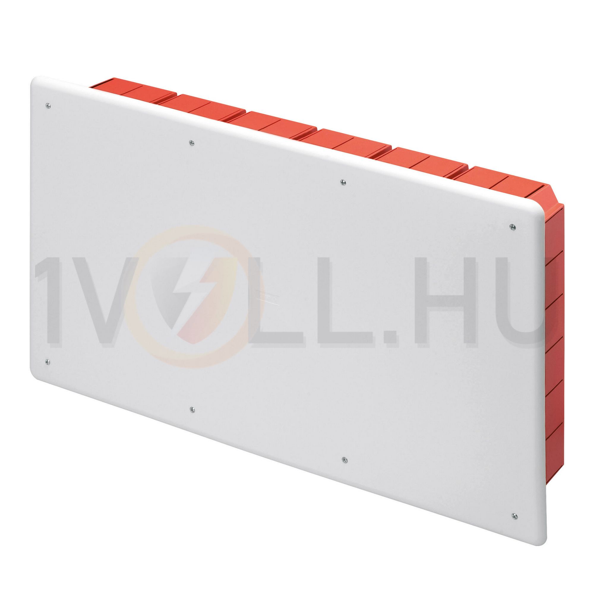 Süllyesztett kötő-/szerelvénydoboz DIN-sínnel téglalap 516mm x 294mm x műanyag piros 48PT GEWISS - GW48011