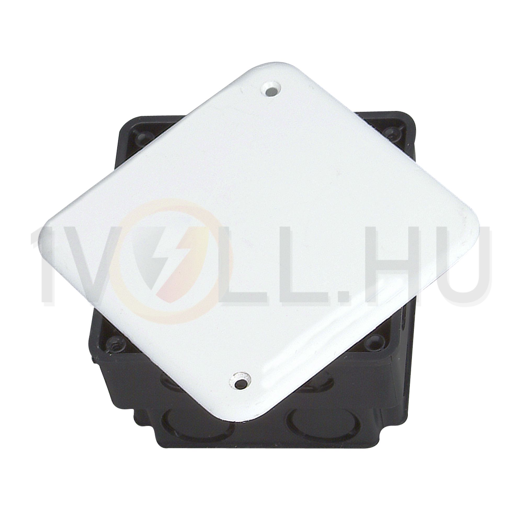 Süllyesztett kötődoboz 1-es négyzetes 150mmx 150mmx műanyag fekete Kopp - 356103013