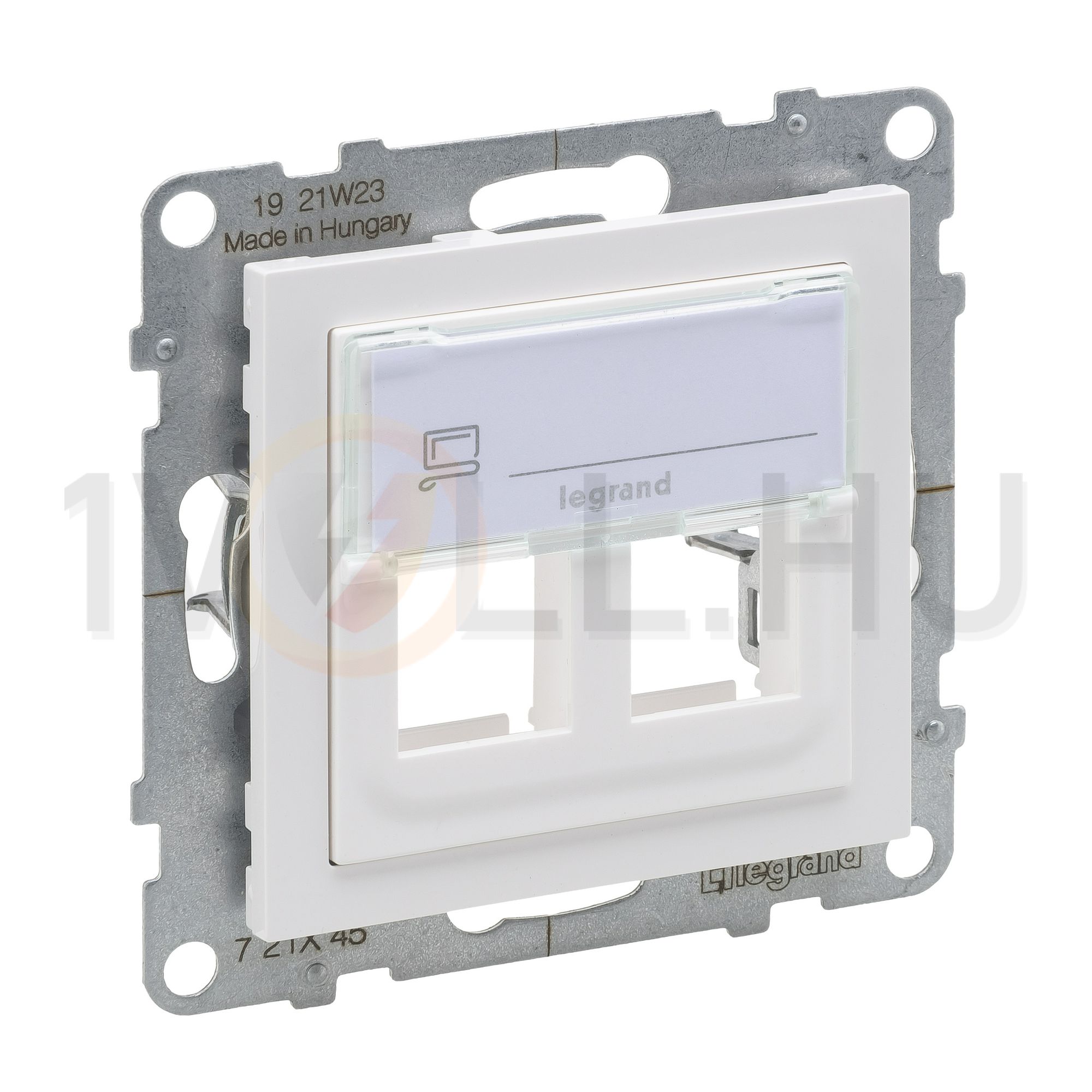 Suno adatcsatlakozó adapter kettős Keystone műanyag fehér LEGRAND - 721145