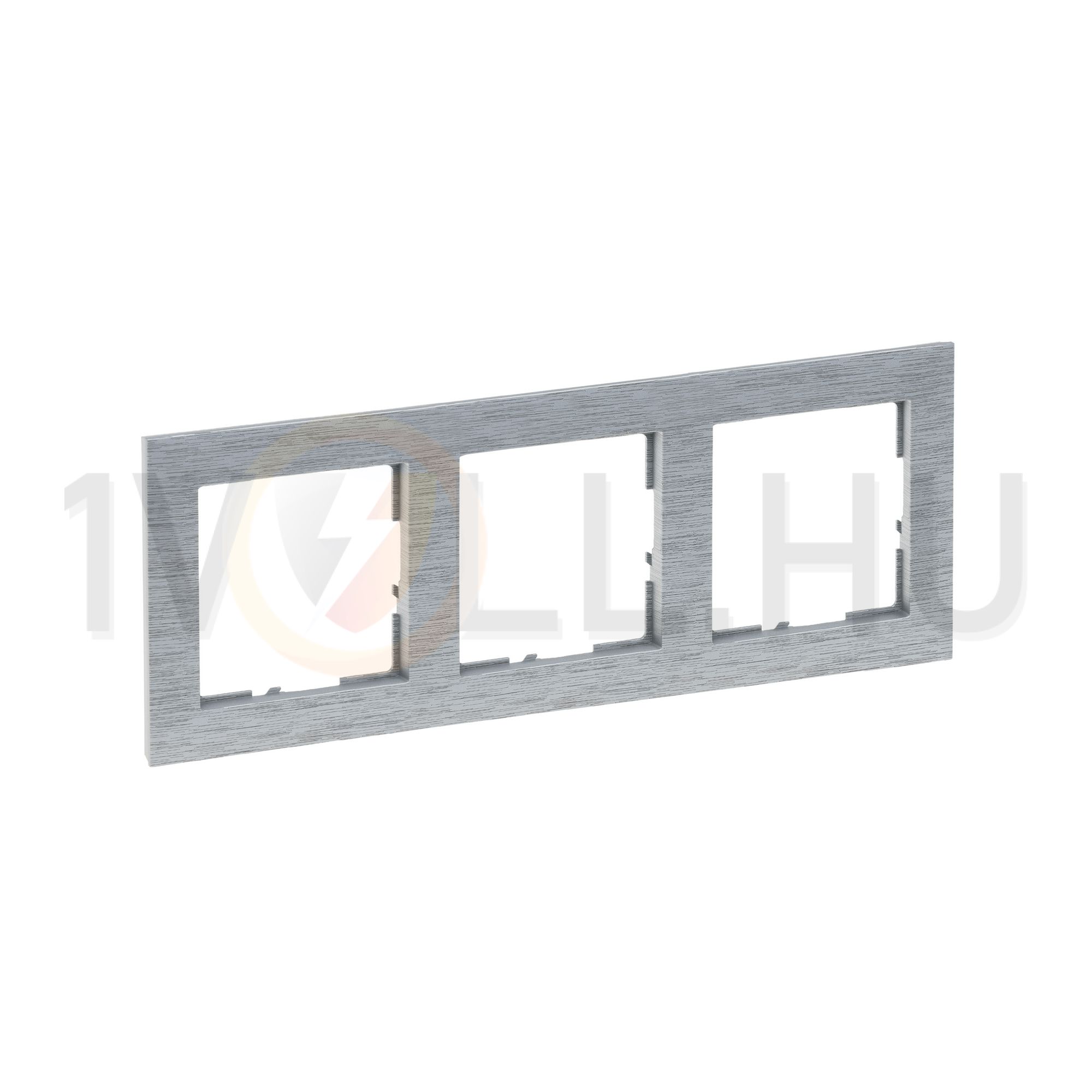 Suno keret 3-egység vízszintes és függőleges műanyag alumínium kefélt LEGRAND - 721563