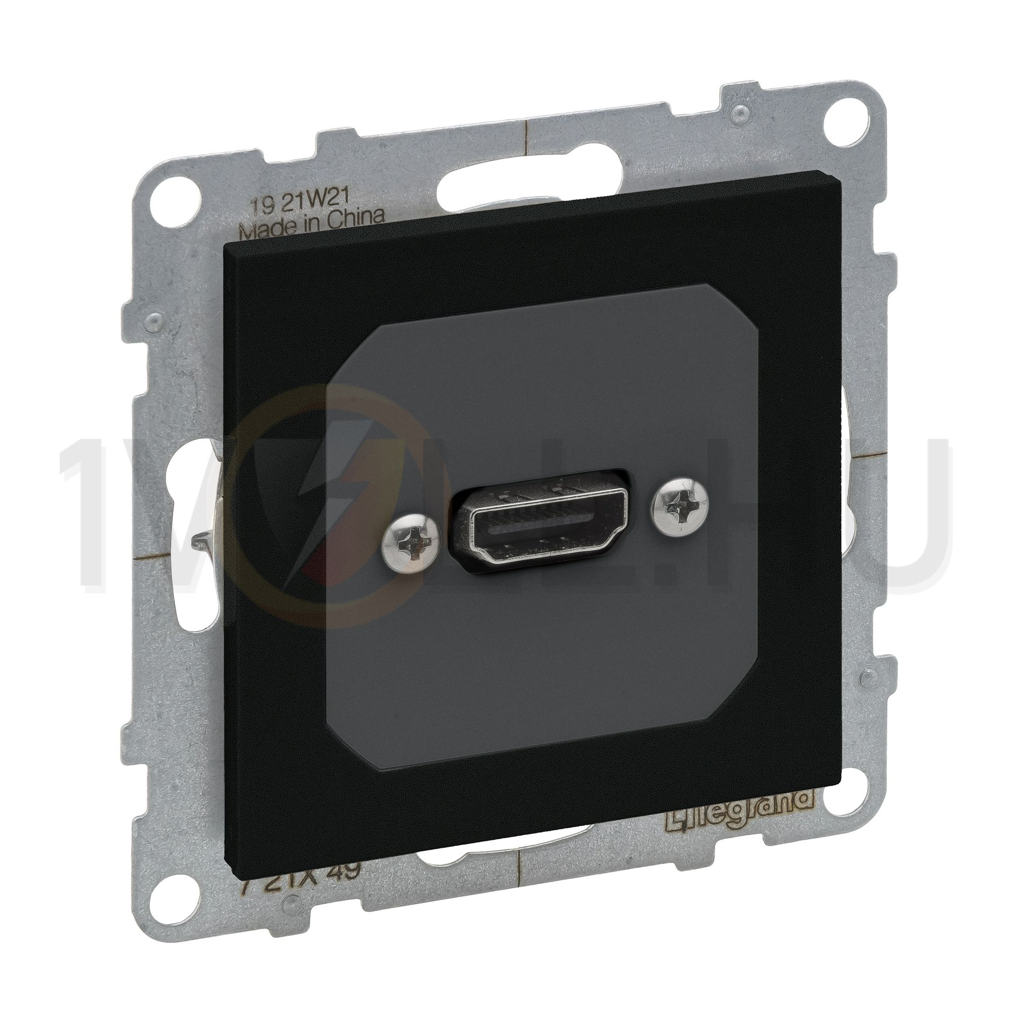 Suno médiacstlakozó HDMI 1.4 0,15m kábellel HDMI műanyag fekete LEGRAND - 721449