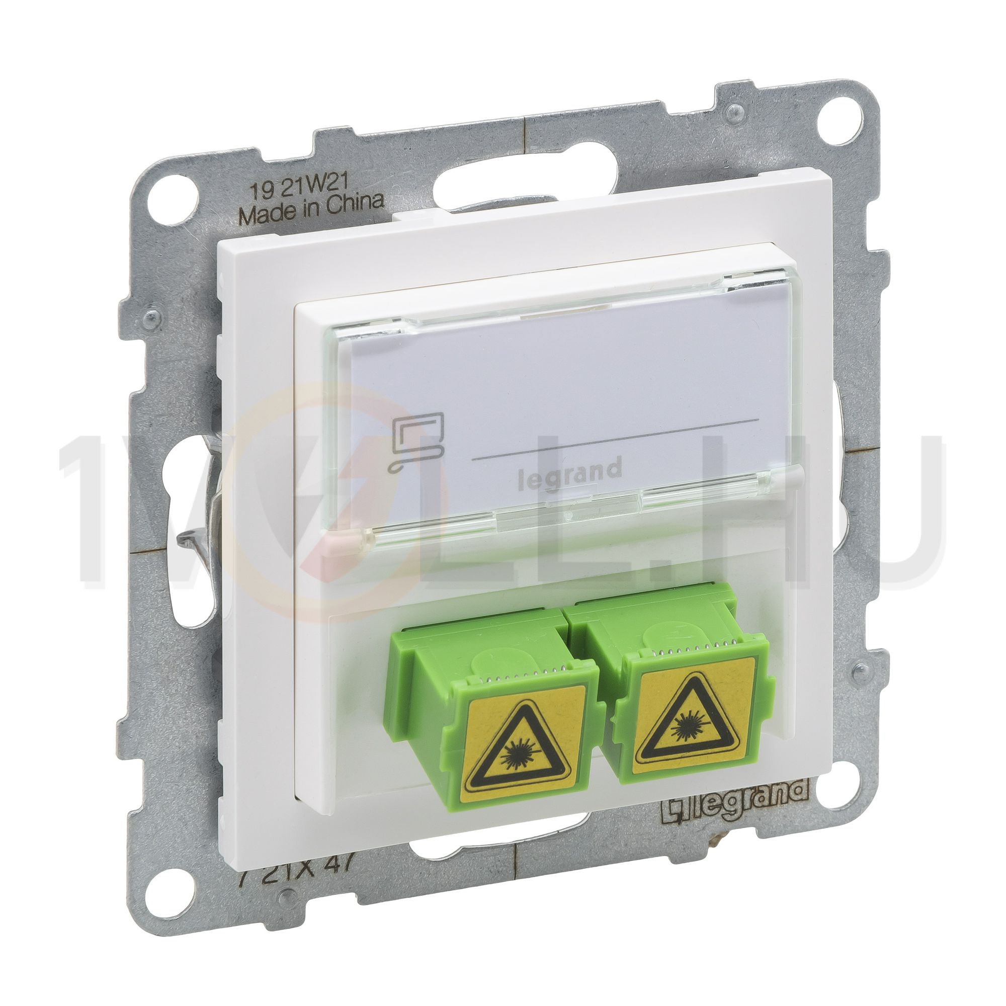 Suno optikai csatlakozóaljzat süllyesztett bepattintás 2 SC fehér egyenes LEGRAND - 721147