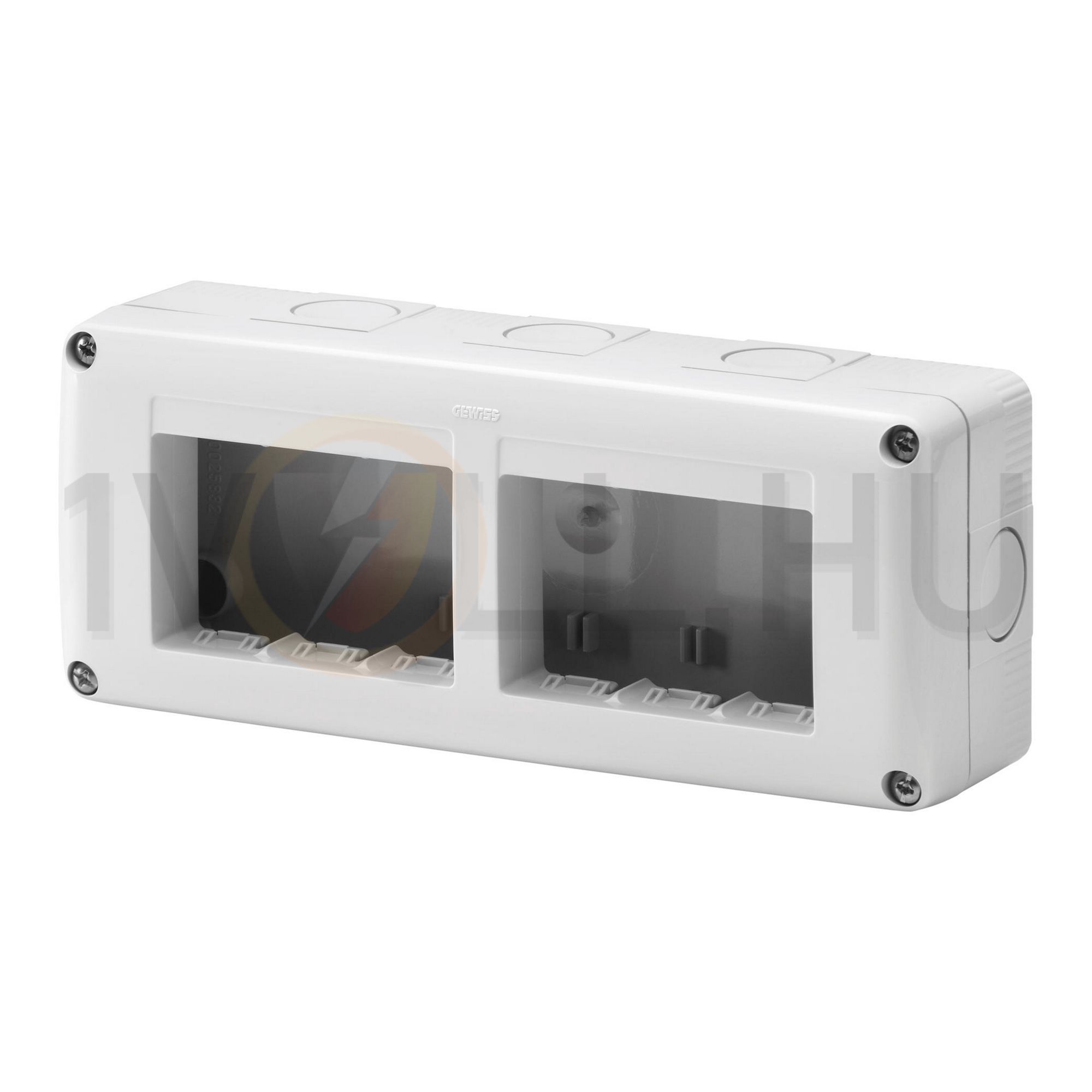 System szerelvénydoboz 2X3M 2-egység vízszintes szürke műanyag IP40 27Combi GEWISS - GW27005