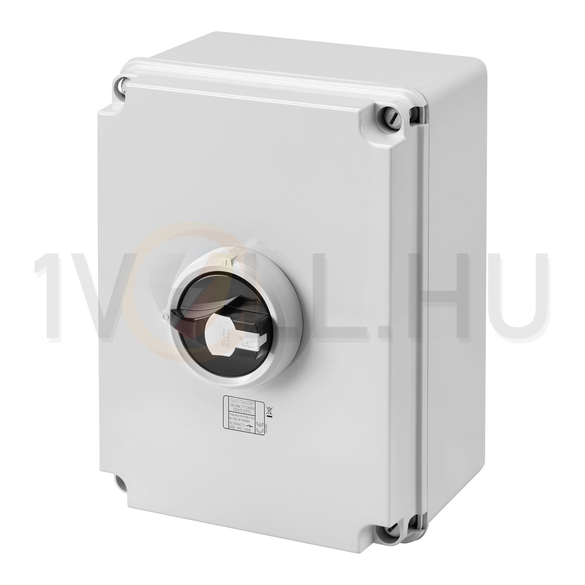 Szakaszoló be-ki kapcsoló 3P 125A tokozott IP66 70RTHP GEWISS - GW70423P