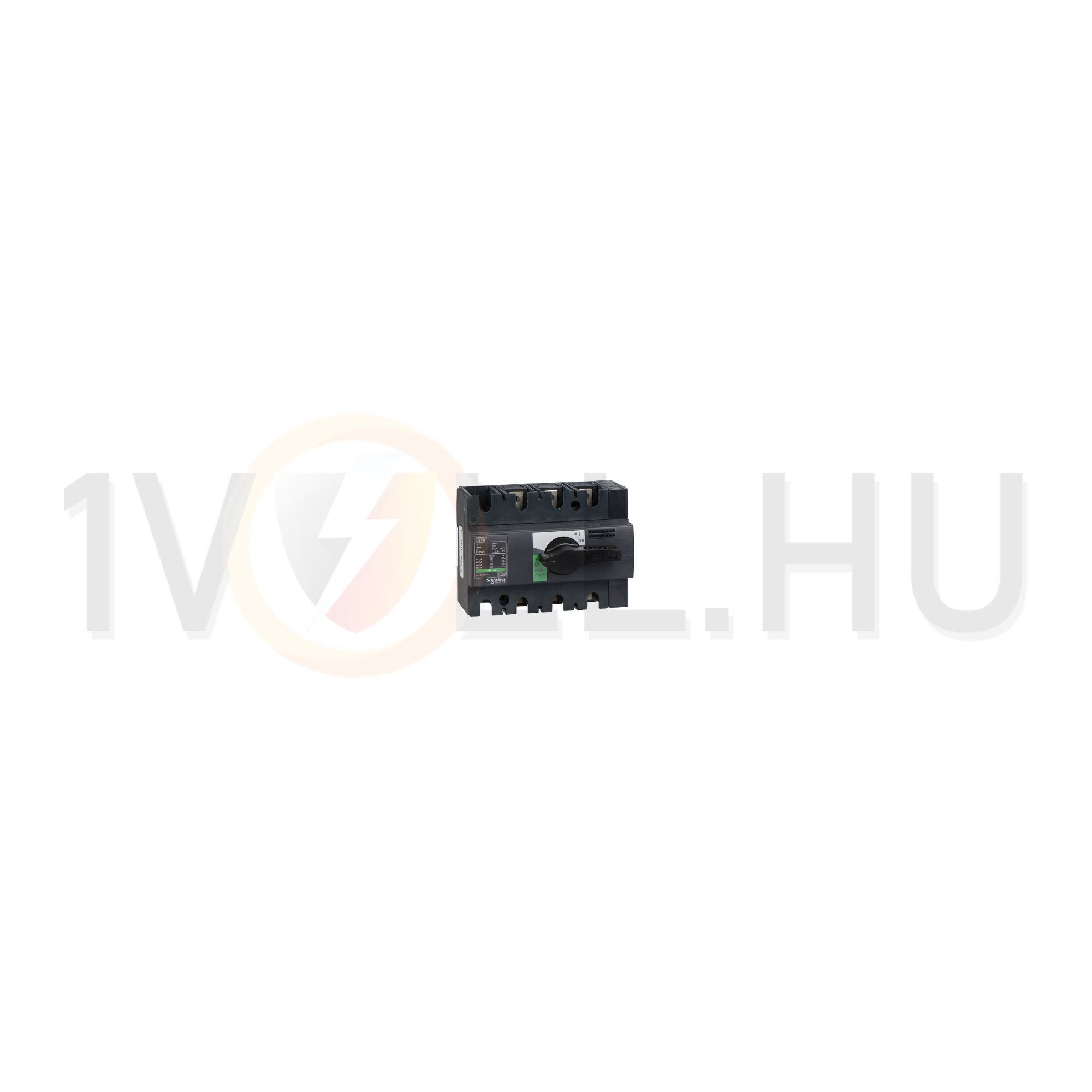 Szakaszoló főkapcsoló 125A 690V 3P ráépíthető beépíthető előlapi központos INS125125 Schneider - 28910