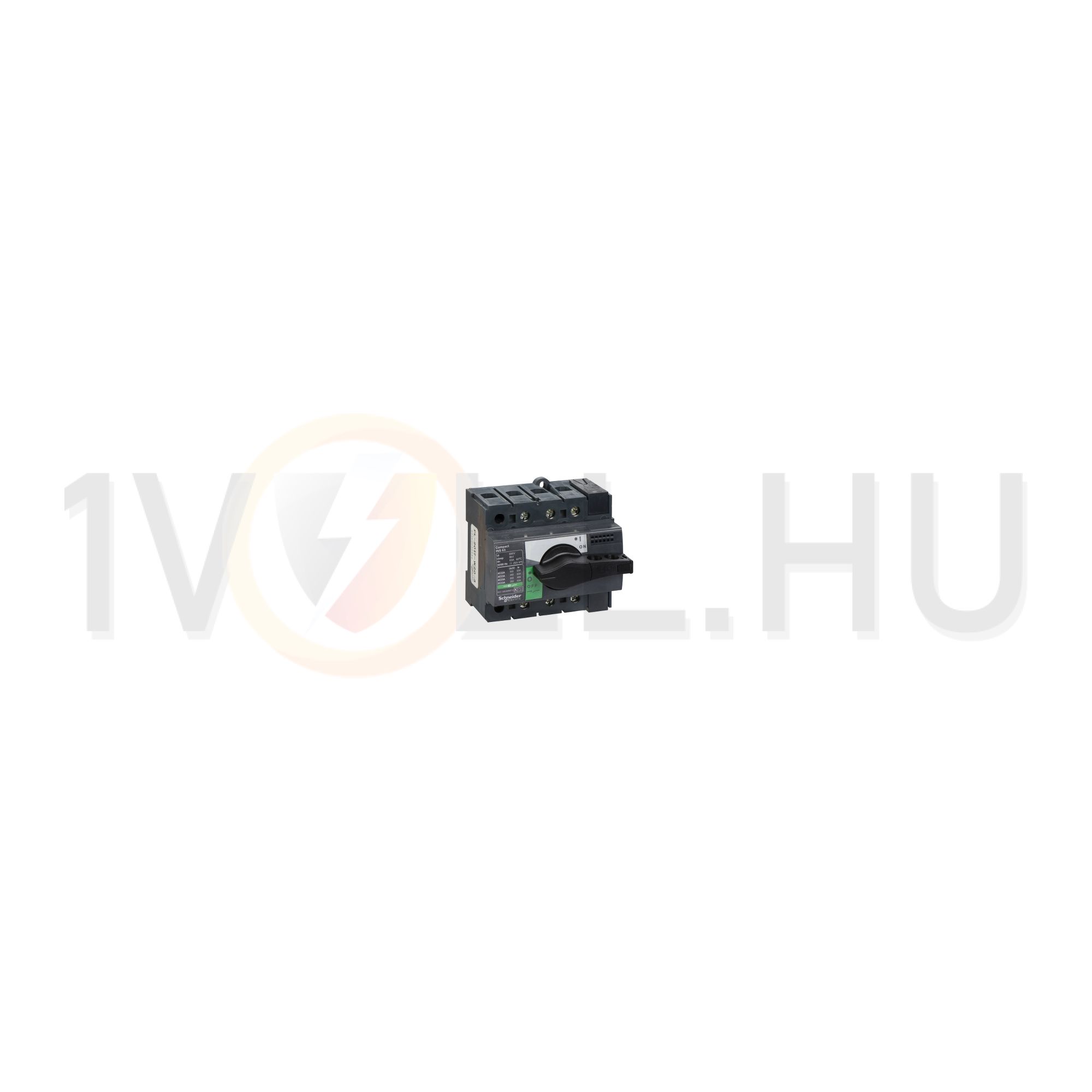 Szakaszoló főkapcsoló 63A 500V 3P ráépíthető beépíthető előlapi központos fix INS6363 Schneider - 28902