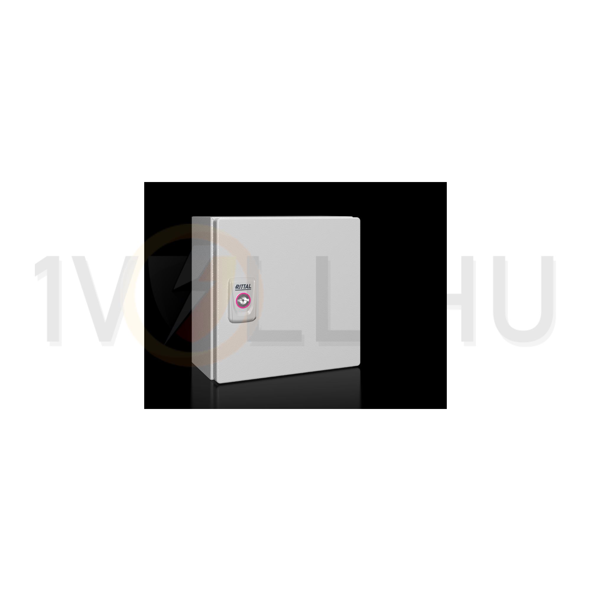 Szekrény E-Box falonkívüli 200mm x 200mm x 120mm acél IP66 tömszelence KX 1549.000 Rittal - 1549000