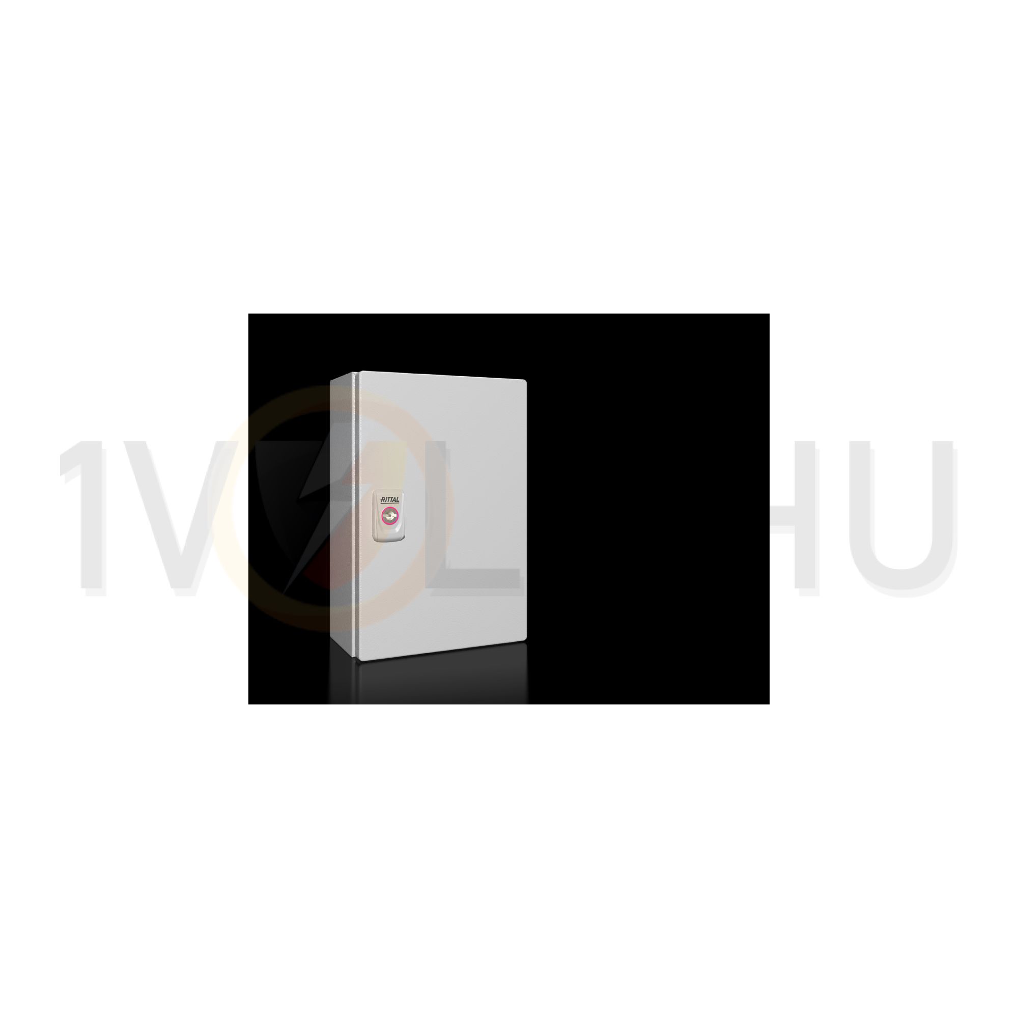 Szekrény E-Box falonkívüli 200mm x 300mm x 120mm acél IP66 tömszelence KX 1554.000 Rittal - 1554000