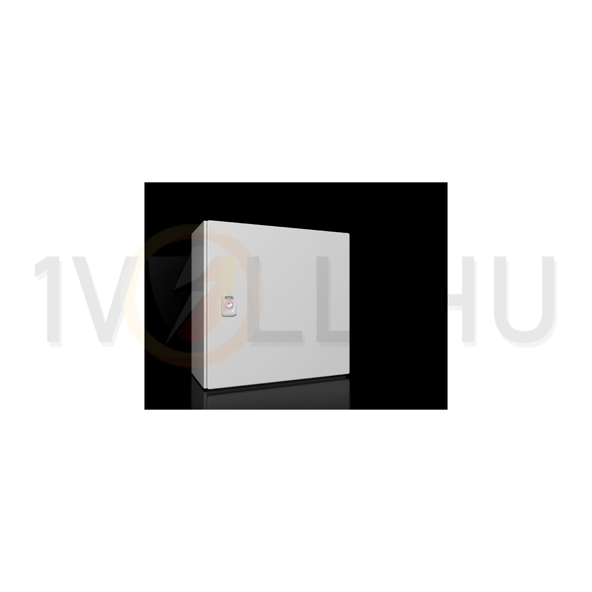 Szekrény fali teli ajtós acél szerelőlappal 380mm x 380mm x 210mm IP66 AX 1380.000 Rittal - 1380000