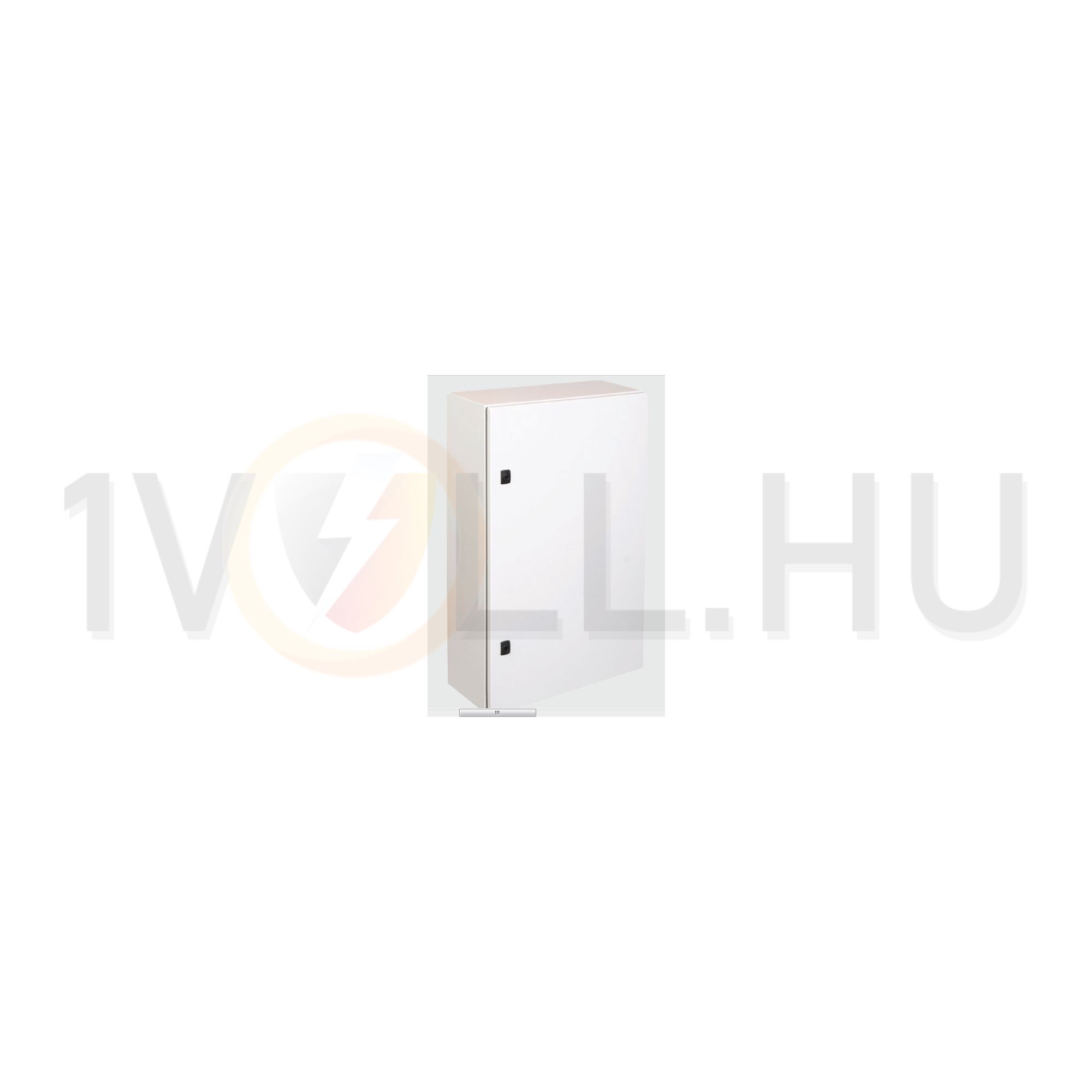 Szekrény fali acél szerelőlappal 800mm 800mmx 300mmx IP66 szürke EO EAE - EO808030