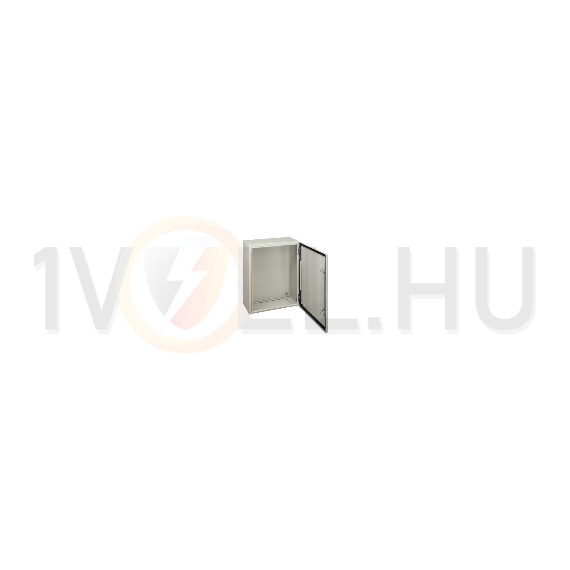 Szekrény fali teli ajtós acél 600mm 500mmx 200mmx IP66 szürke Spacial CRN Schneider - NSYCRN65200