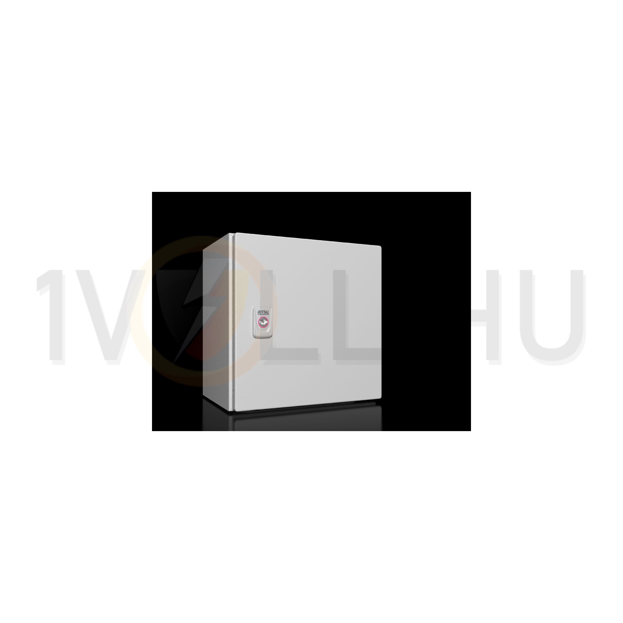 Szekrény fali teli ajtós acél szerelőlappal 300mm x 300mm x 210mm IP66 AX 1033.000 Rittal - 1033000