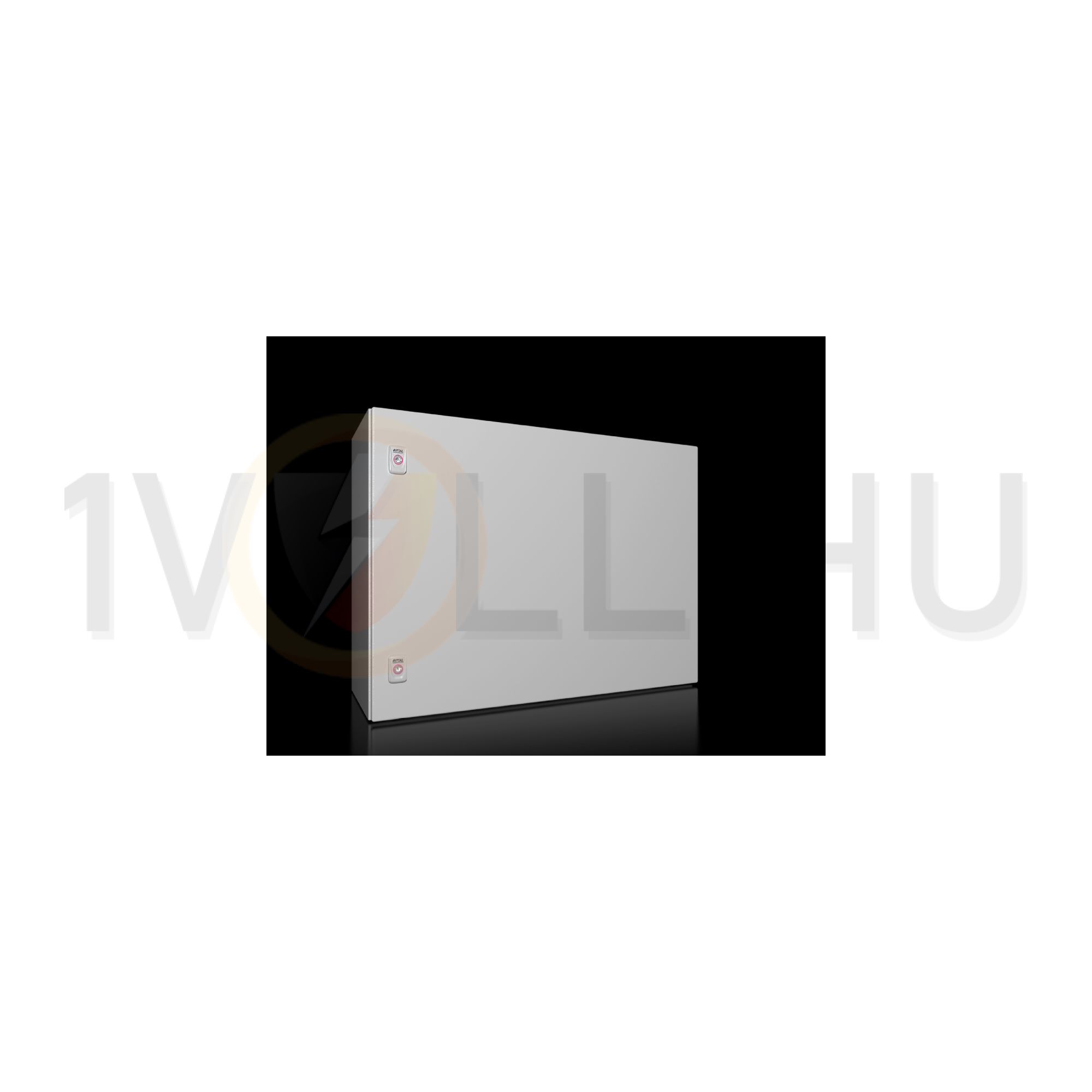 Szekrény fali teli ajtós acél szerelőlappal 600mm x 800mm x 300mm IP66 AX 1055.000 Rittal - 1055000