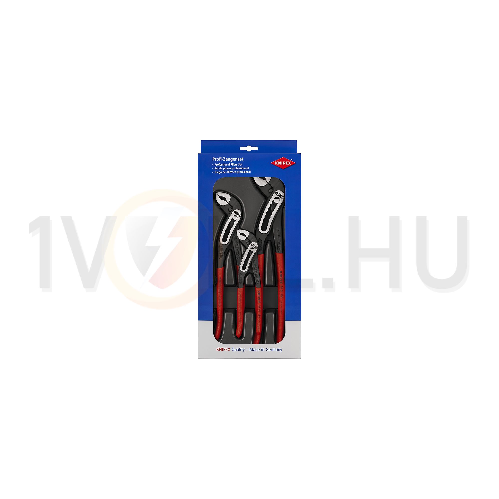 Szerszámcsomag 61HRC max.d70mm/cső 60mm/kulcsnyílás piros 3-darabos Alligator KNIPEX - 002009V03
