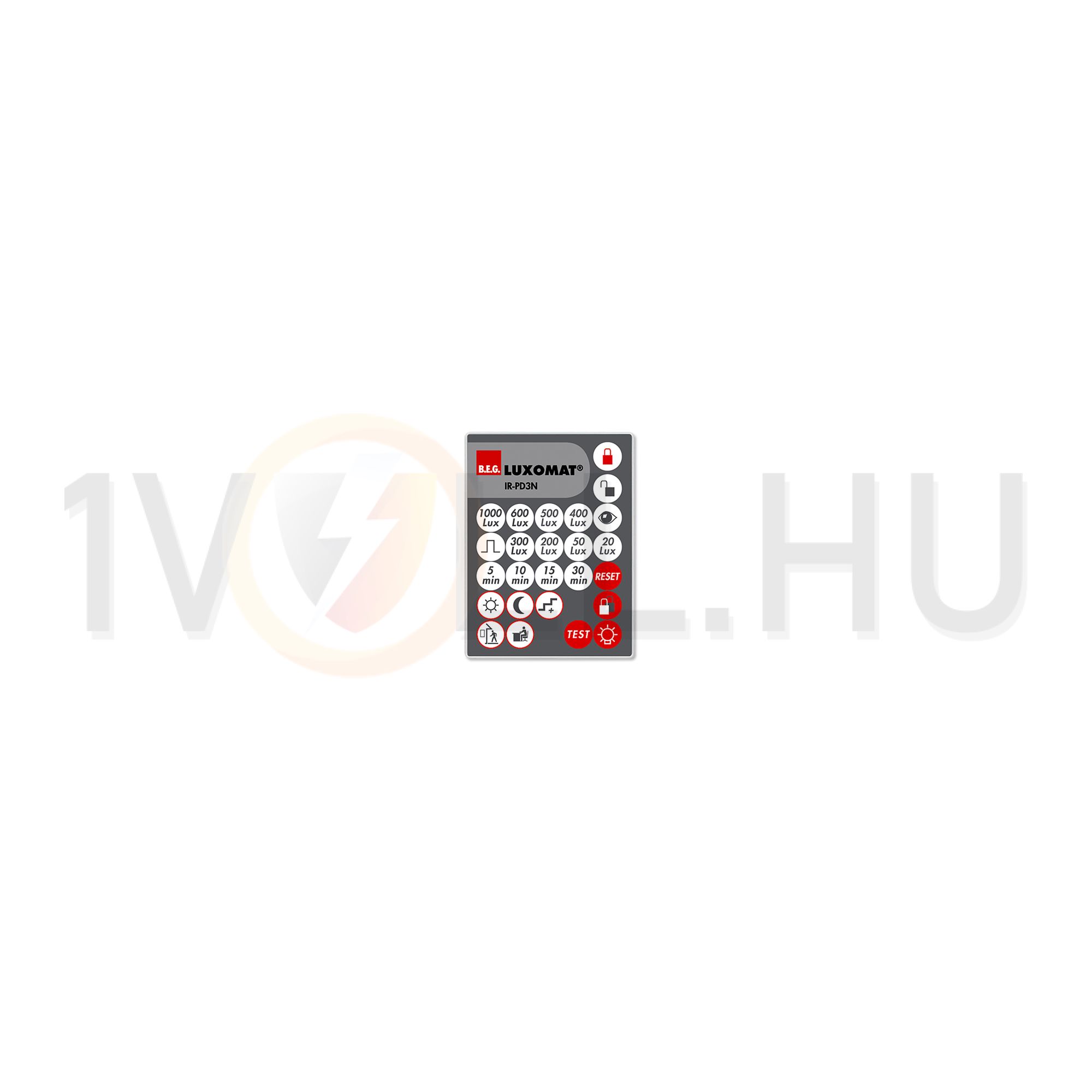 Távirányító PD3(4)N-1C érzékelőhöz infravörös (IR) fekete IR-PD3N B.E.G. - 92105