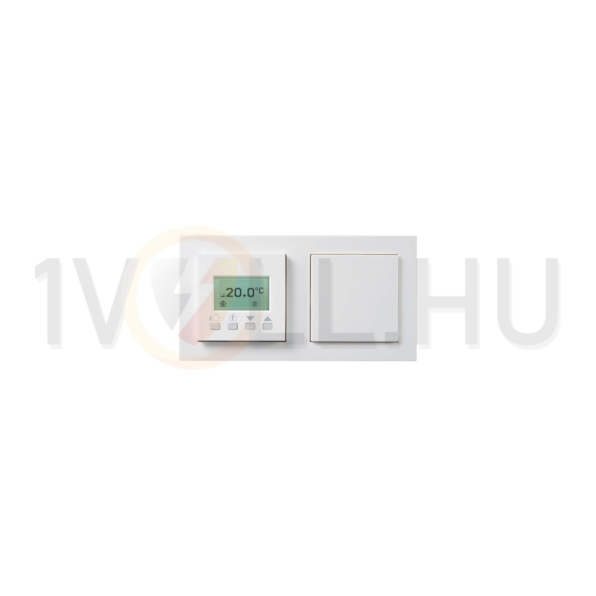 Kezelő hőérzékelő terem Modbus 0-50°C IP30 WRF06 LCD DO2R RS485 IType1 Gira E2 Thermokon - 406192
