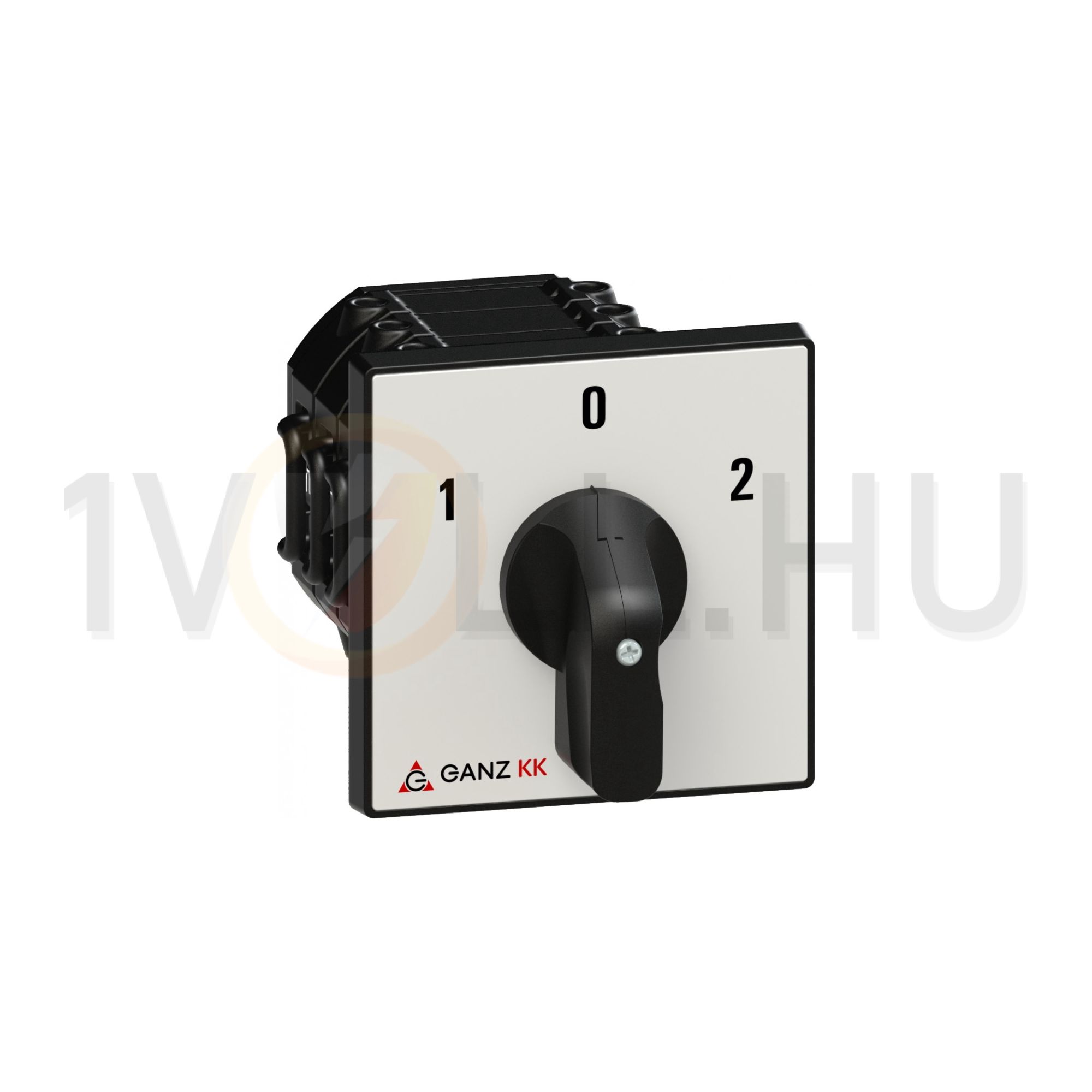 Terhelés 0-1-2 átkapcsoló 3P 63A előlapra KK2-63-6006 Ganz KK - 903-6006-701