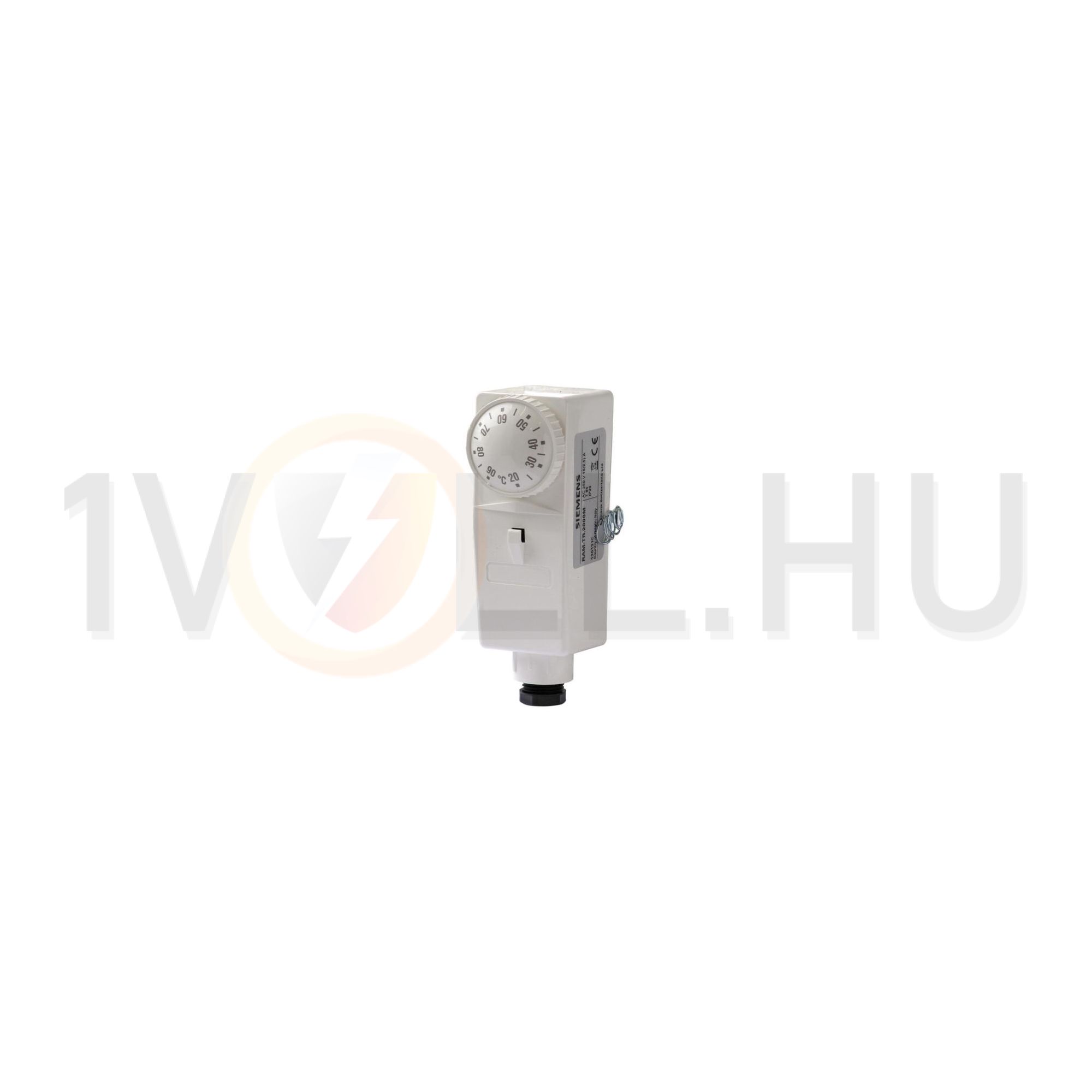 Termosztát csőre ikerfémes 20-90°C 16A/AC-1/400V 24-230V50Hz 1v rászerelhető IP20 RAM-TR SIEMENS - RAM-TR.2000M