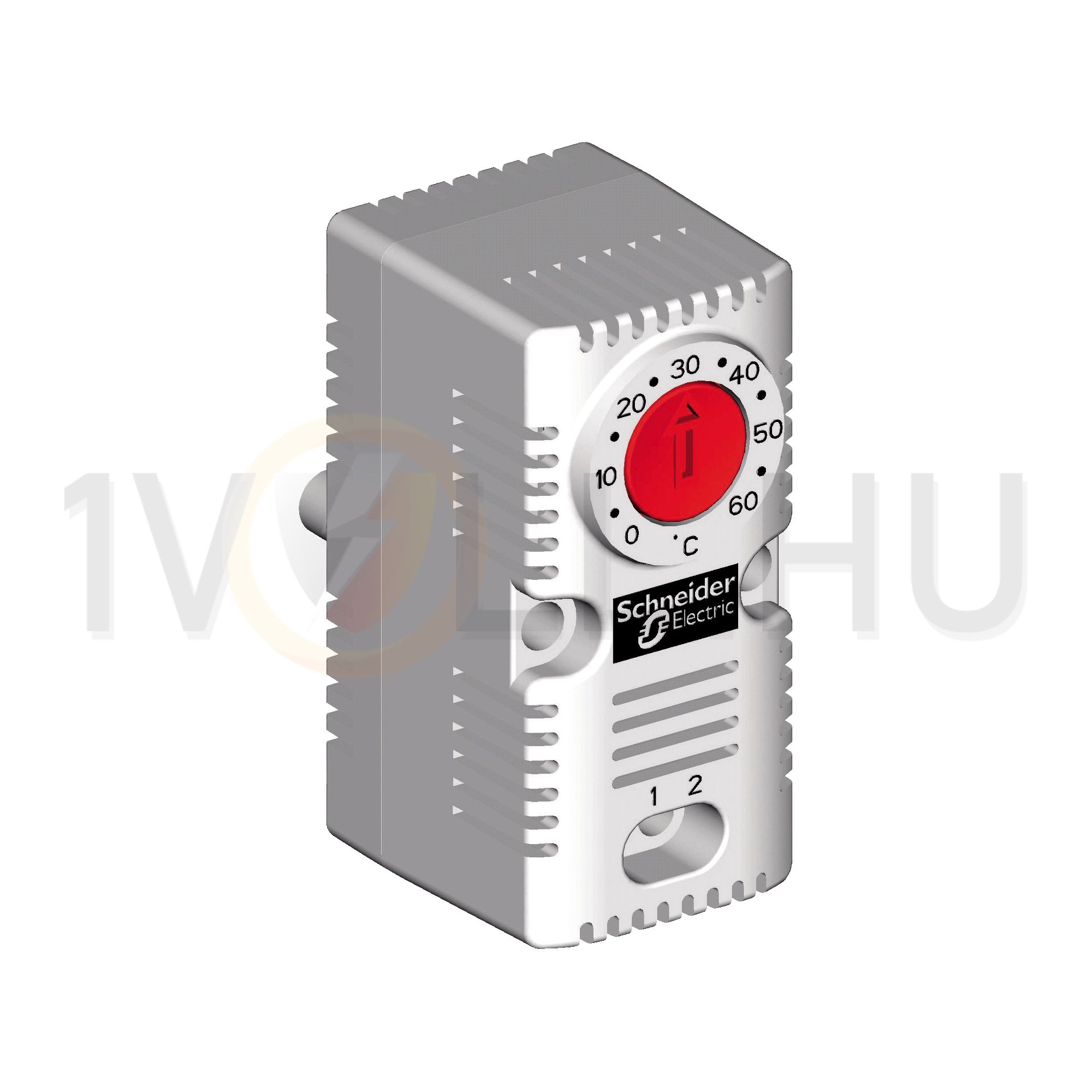 Termosztát sorolható fűtés 0-60°C 10A 250V nyitó ClimaSys CC Schneider - NSYCCOTHC