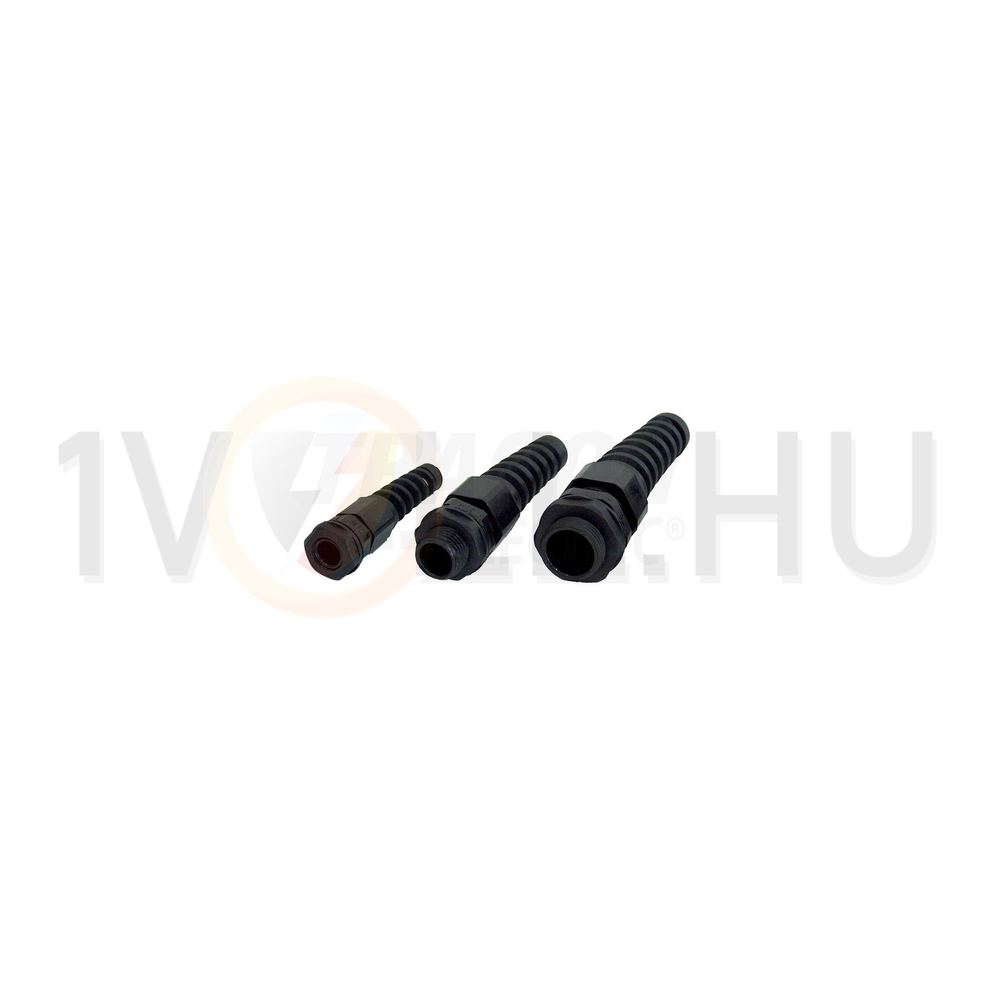 Tömszelence törésgátlós M 16 5-10mm-kábelátmérőhöz műanyag fekete TRACON - MG-16TG