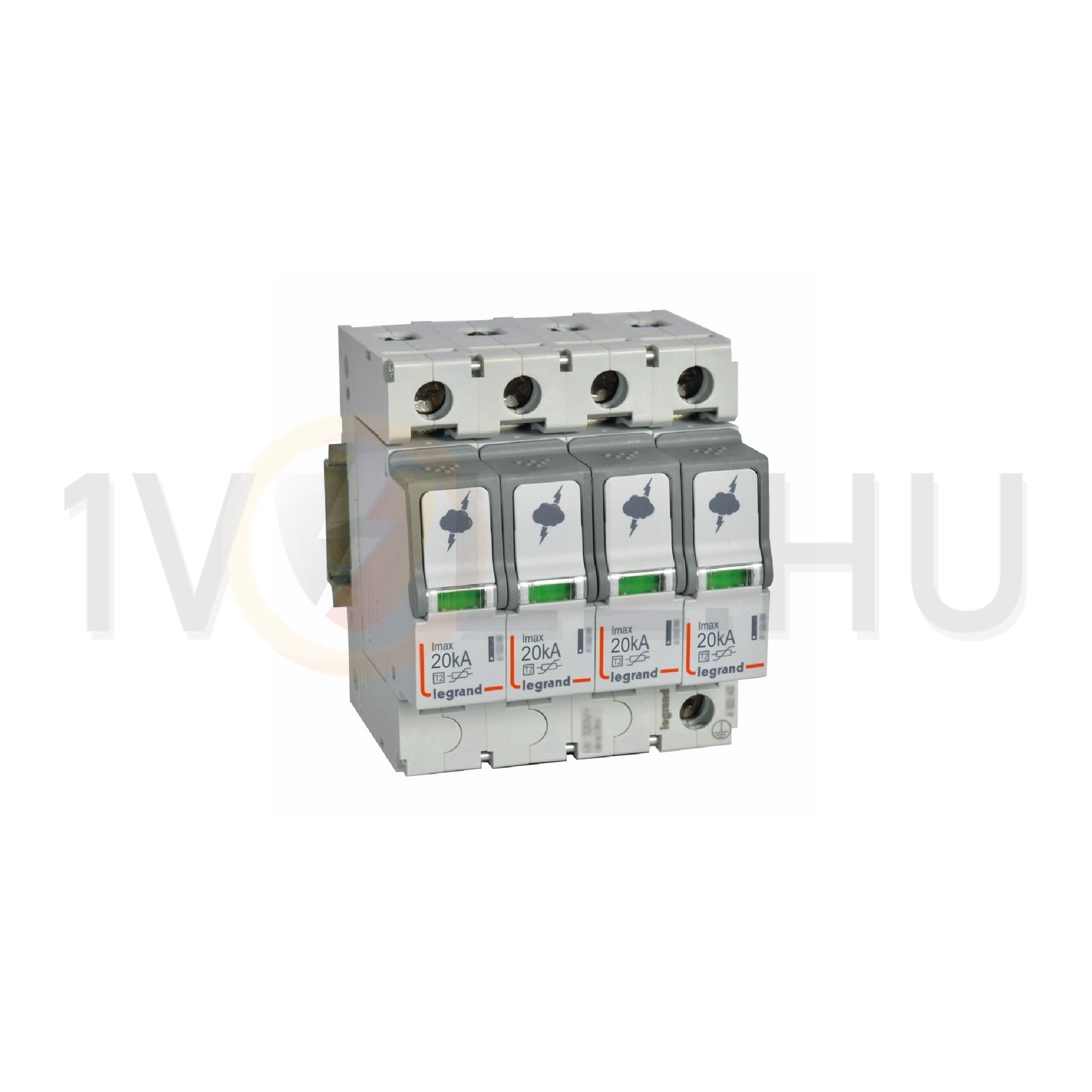 Túlfeszültség-levezető dugaszolható 4P T2 TNC TN-S TT 230V/AC 20kA 4M imax LEGRAND - 412223