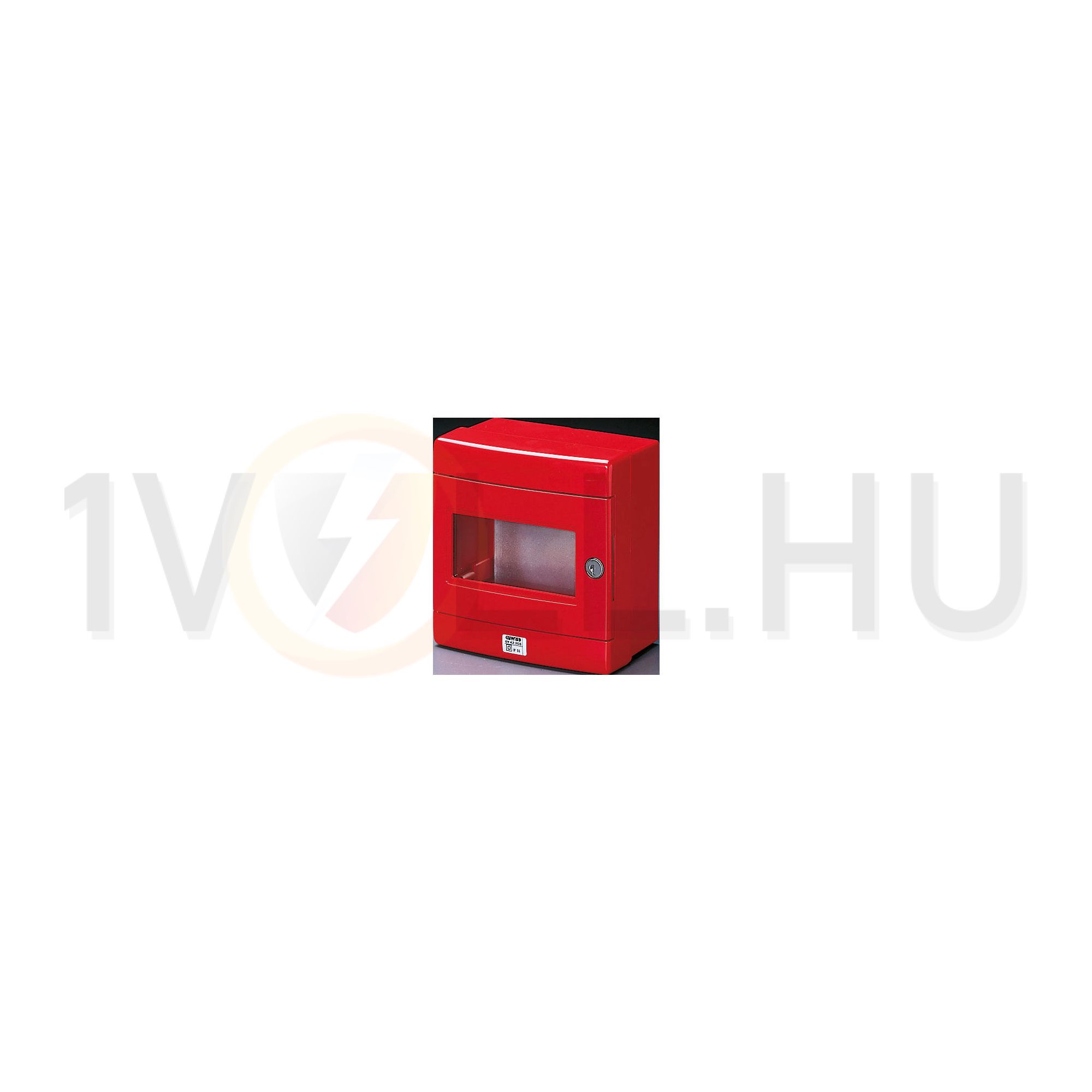 Tűzvédelmi kézi jelzésadó falonkívüli tűzriasztó (piros) műanyag piros üveglapos IP55 42RV GEWISS - GW42203