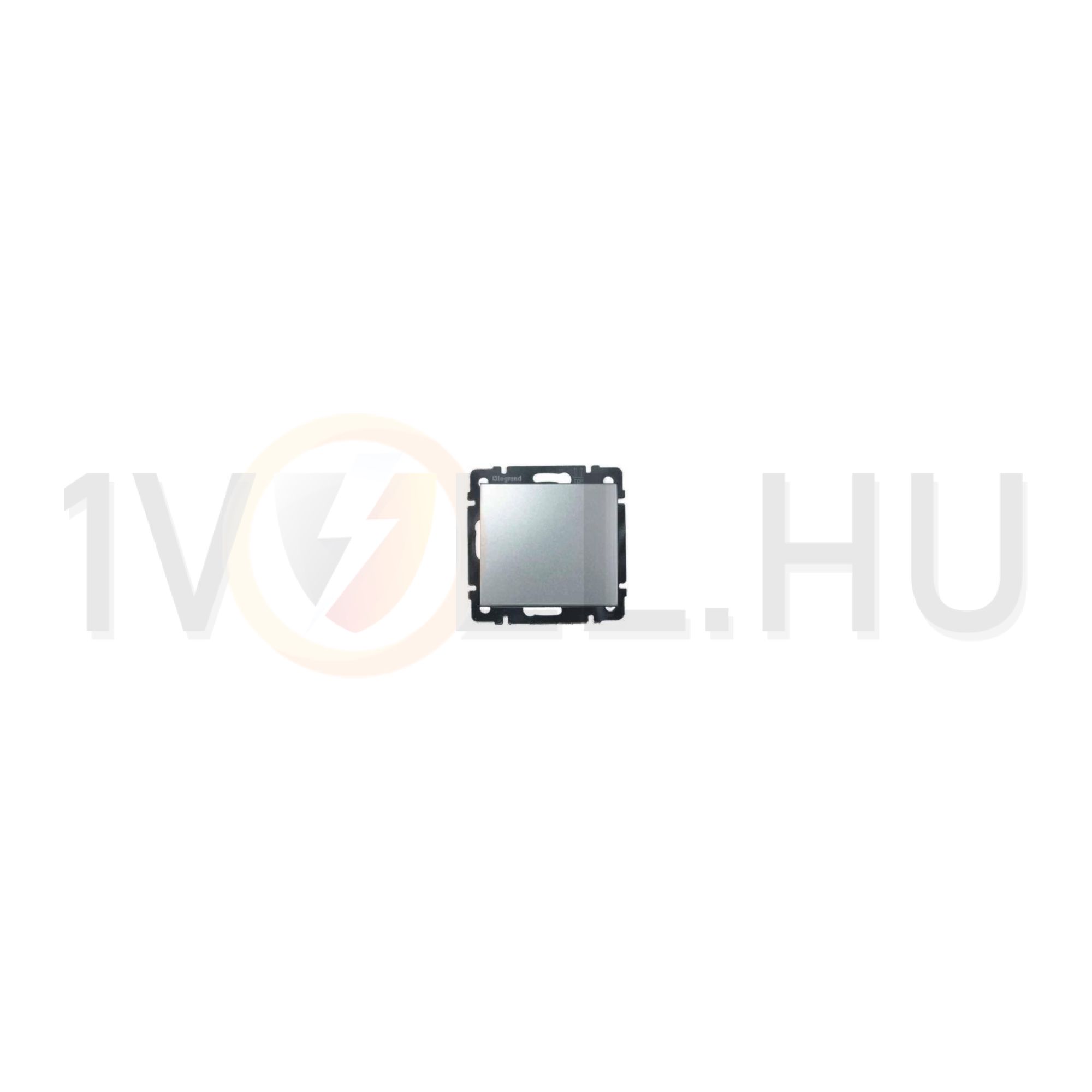 Valena 107 keresztkapcsoló betét közp. fedéllel alumínium süllyesztett IP31 1- LEGRAND - 770107