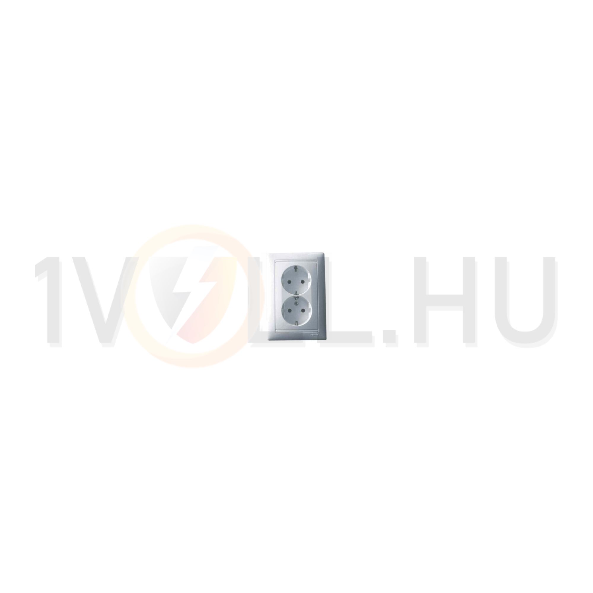 Valena 162/2 dugalj földelt központi fedlap fehér IP20 süllyesztett csavaros LEGRAND - 774400