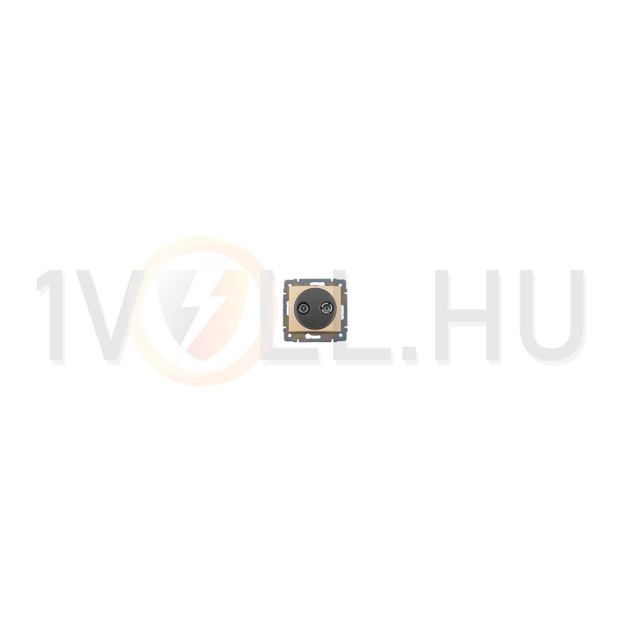 Valena antenna aljzat TV-R süllyesztett 2-kimenet átmenő 14dB/860MHz 1.5dB/860MHz/vonali elefántcsont LEGRAND - 774334